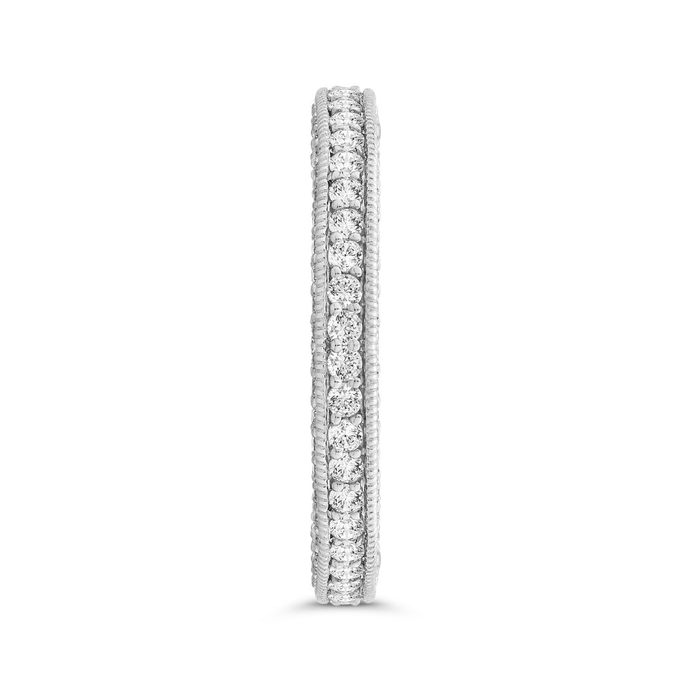 Classic 1 ctw Round Pave Three Sided Eternity Band