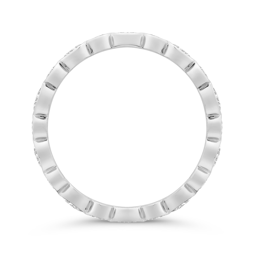 Classic 1 ctw Round & Oval Bezel Eternity Band