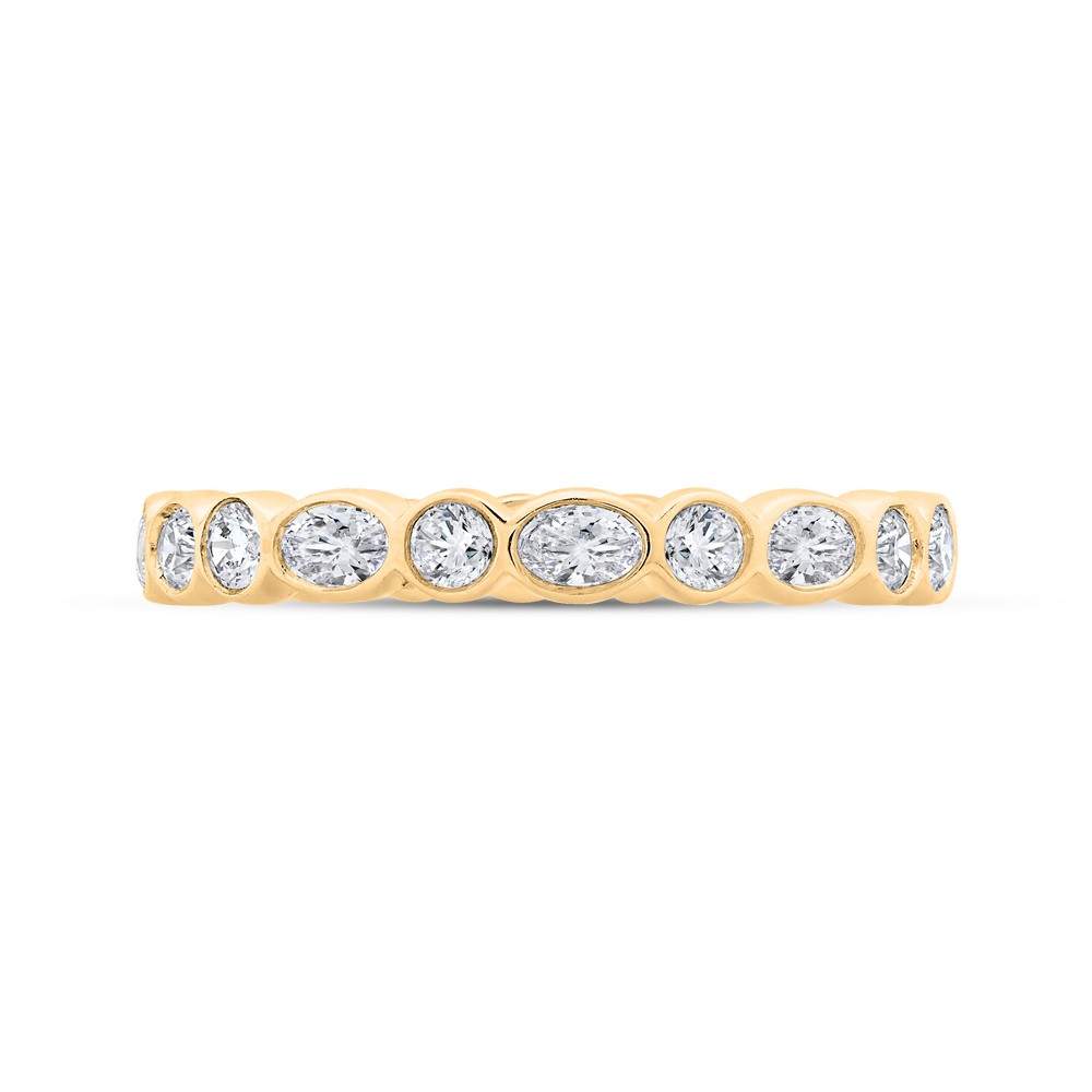Classic 1 ctw Round & Oval Bezel Eternity Band