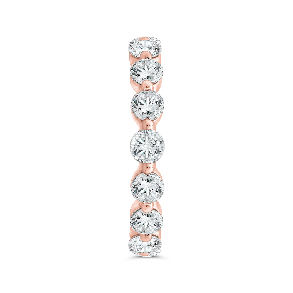 Classic 2 ctw Round Single Shared Prong Eternity Band