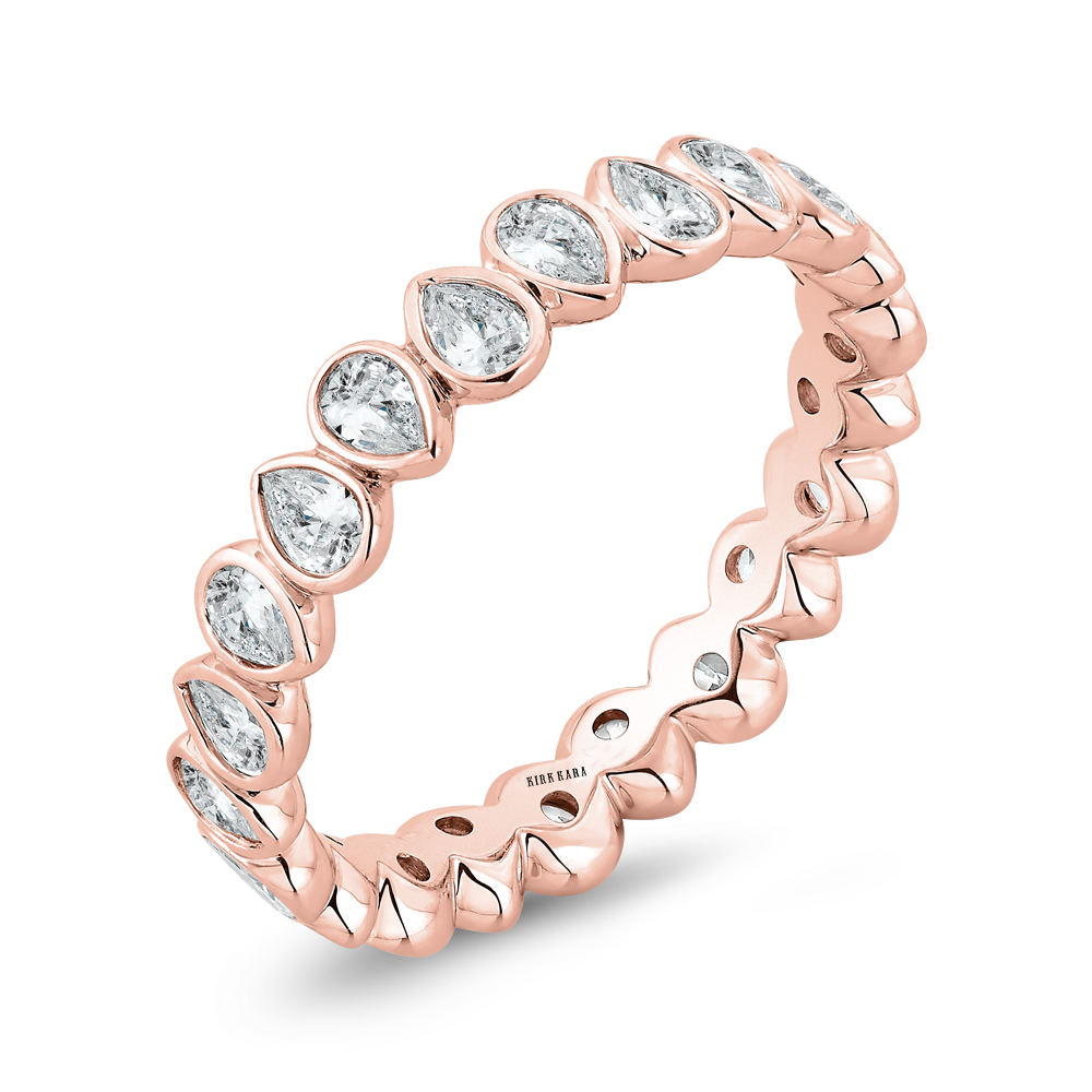 Classic 1 ctw Pear Bezel Eternity Band