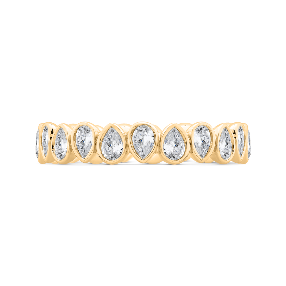 Classic 1 ctw Pear Bezel Eternity Band