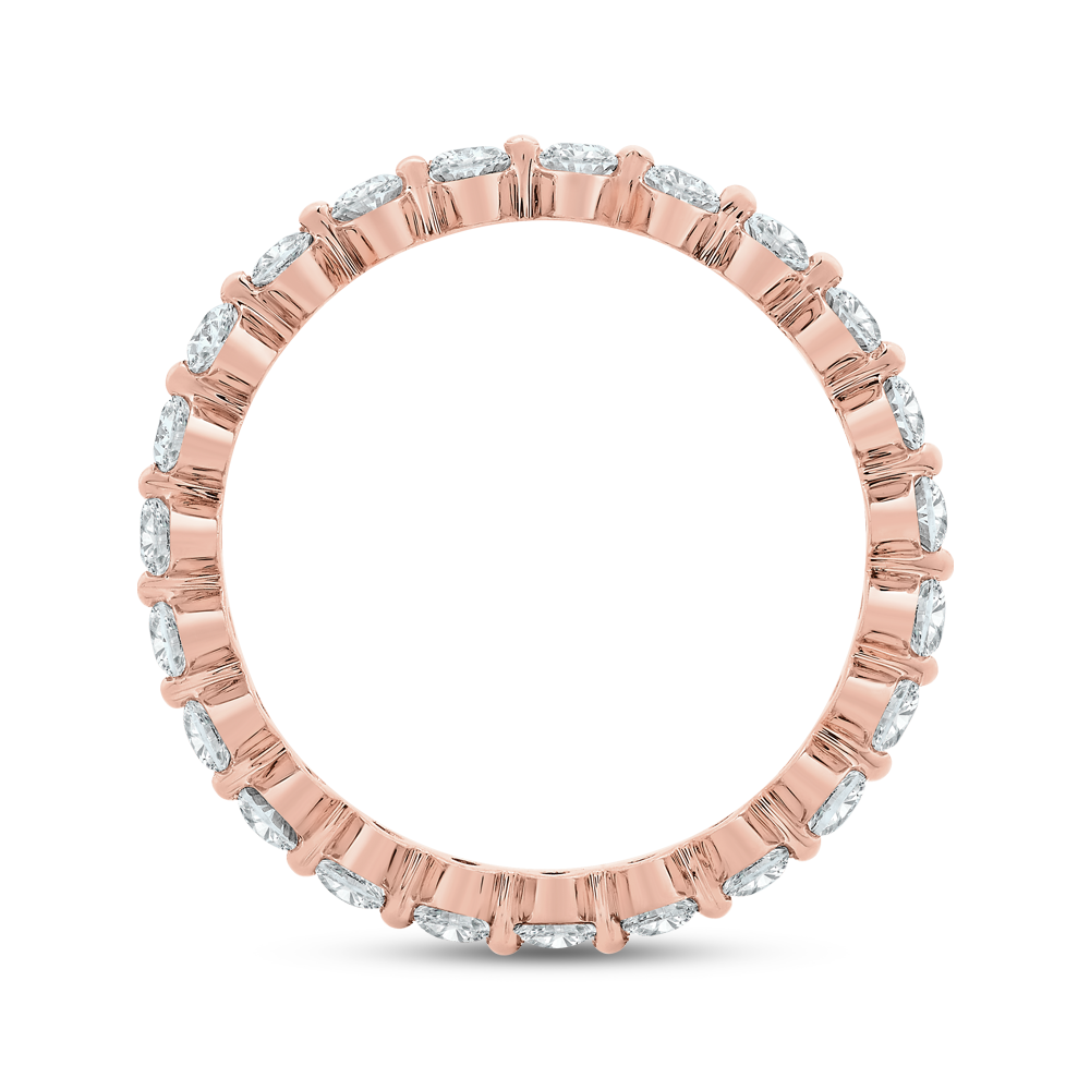 Classic 1 1/2 ctw Oval Single Shared Prong Eternity Band