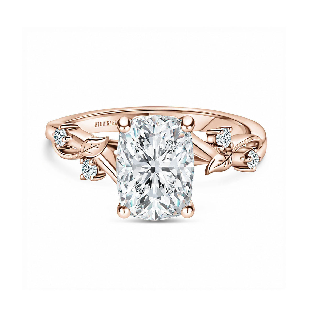 Diamond Twig Cathedral Engagement Ring