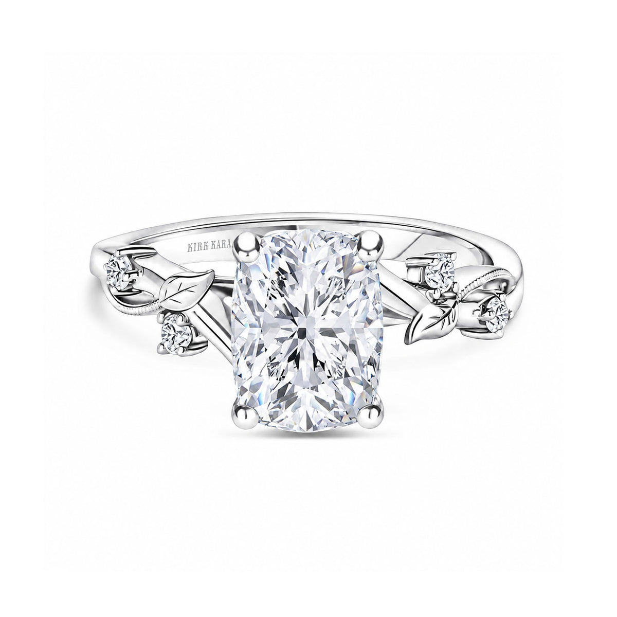 Diamond Twig Cathedral Engagement Ring