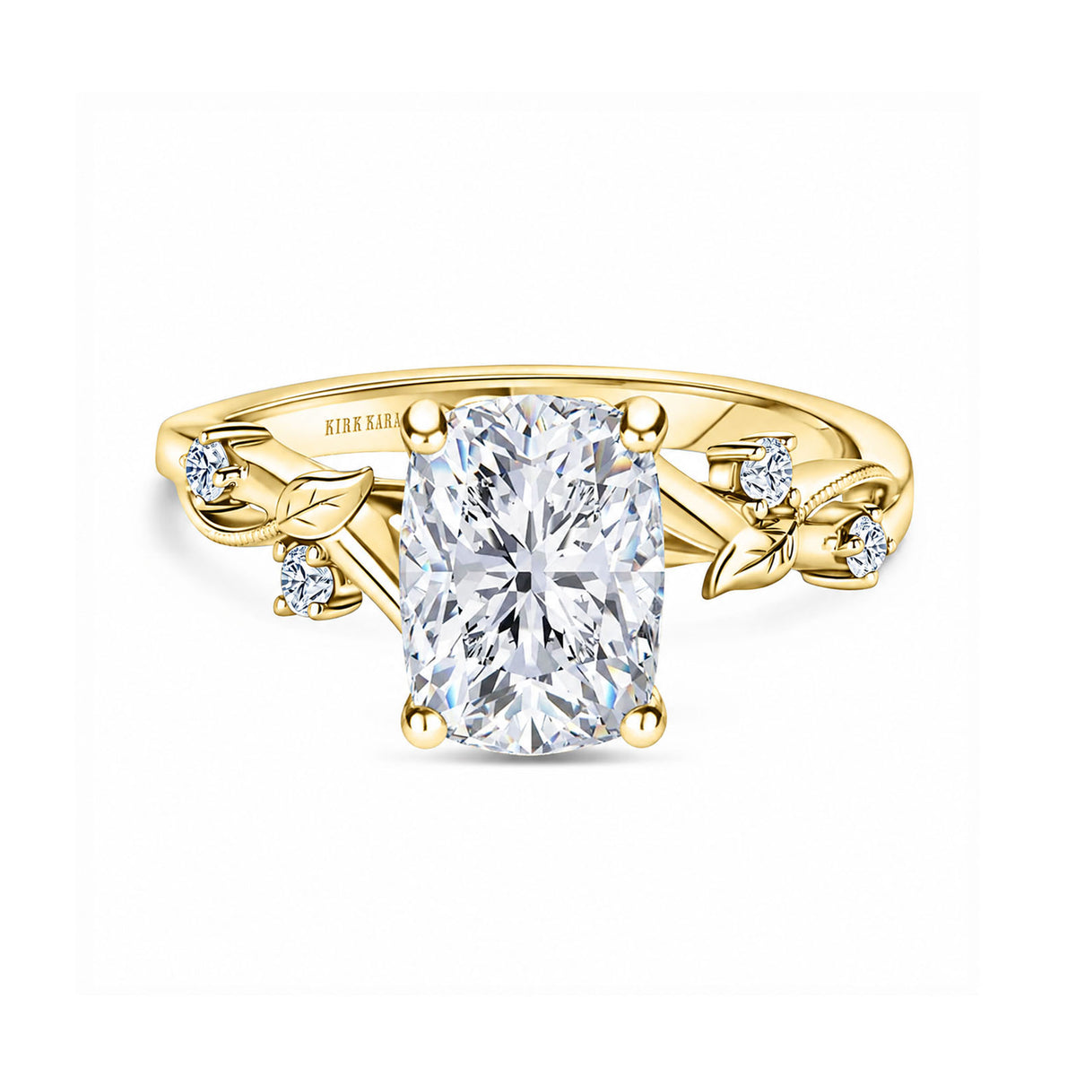 Diamond Twig Cathedral Engagement Ring