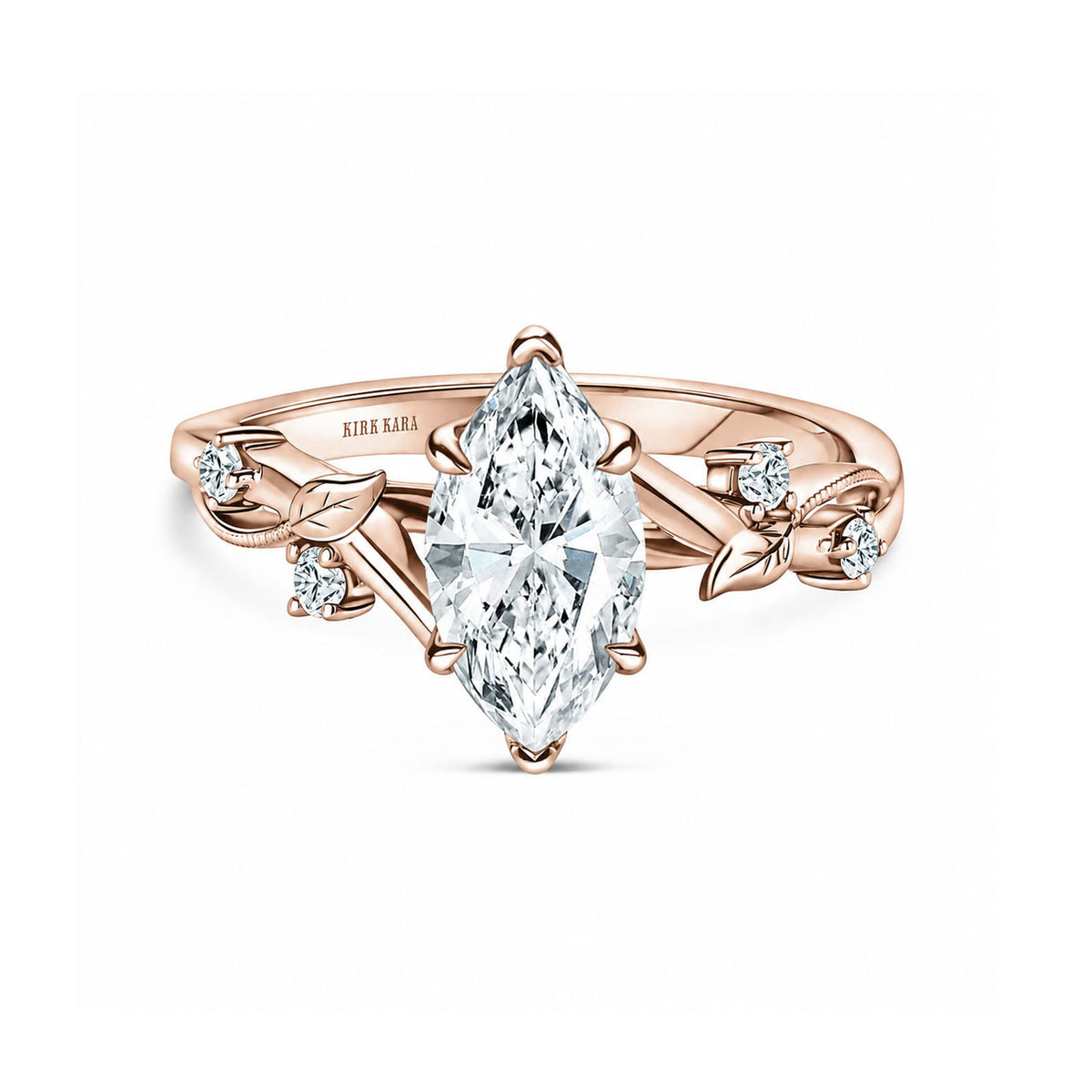 Diamond Twig Cathedral Engagement Ring