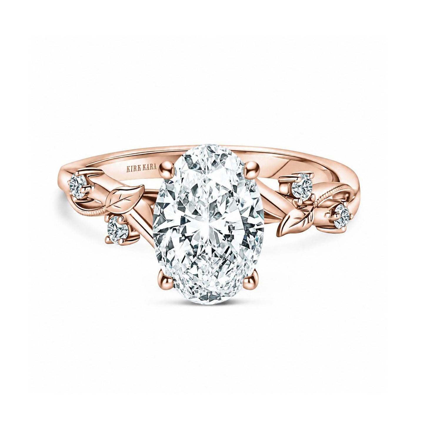 Diamond Twig Cathedral Engagement Ring