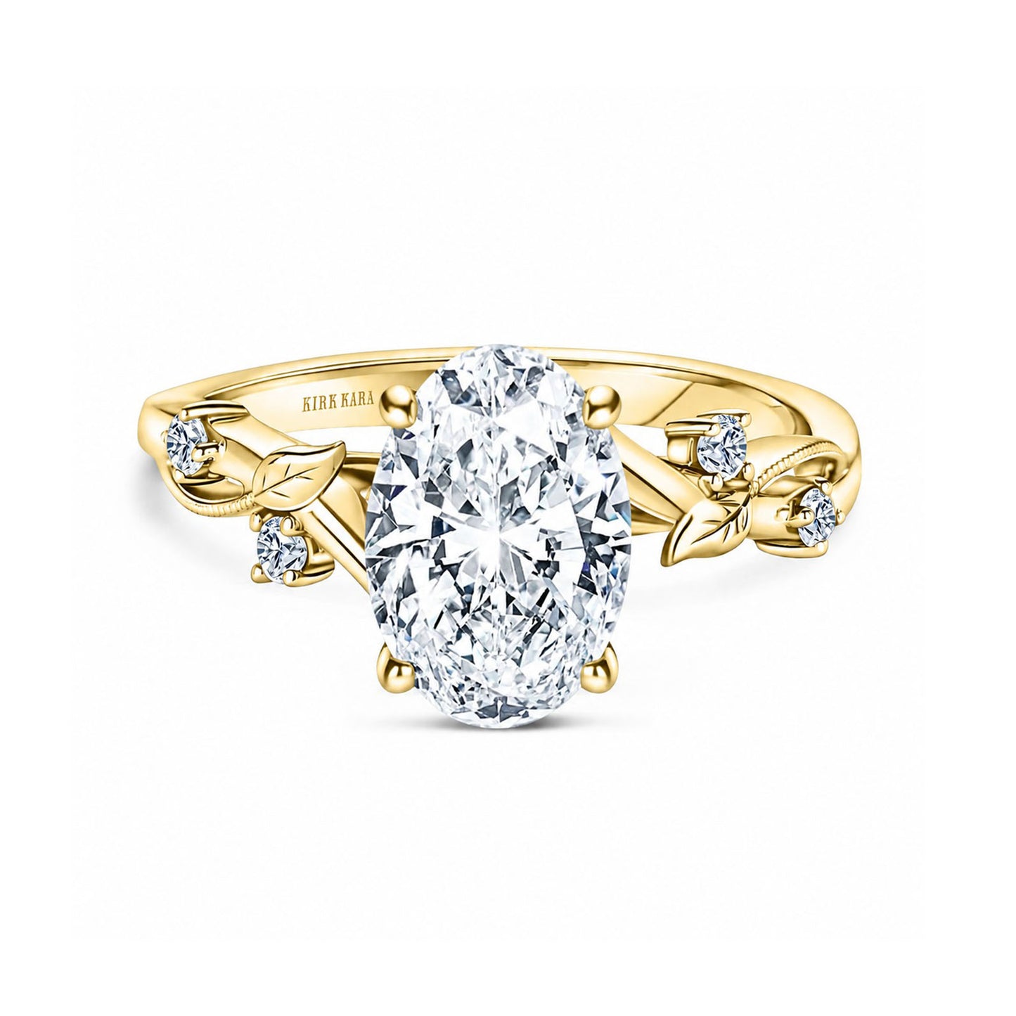Diamond Twig Cathedral Engagement Ring