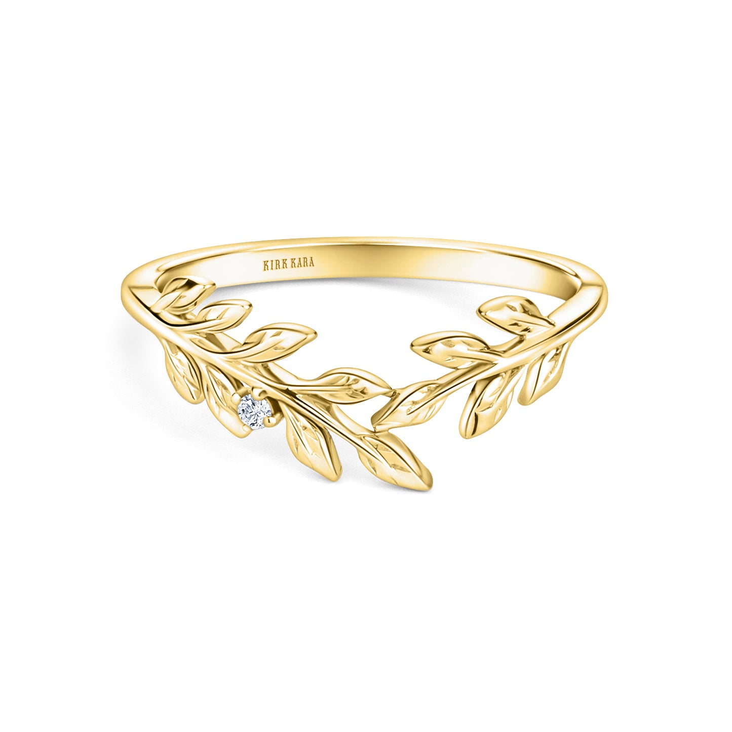 Floral Leaf Inspired Fashion Wedding Band