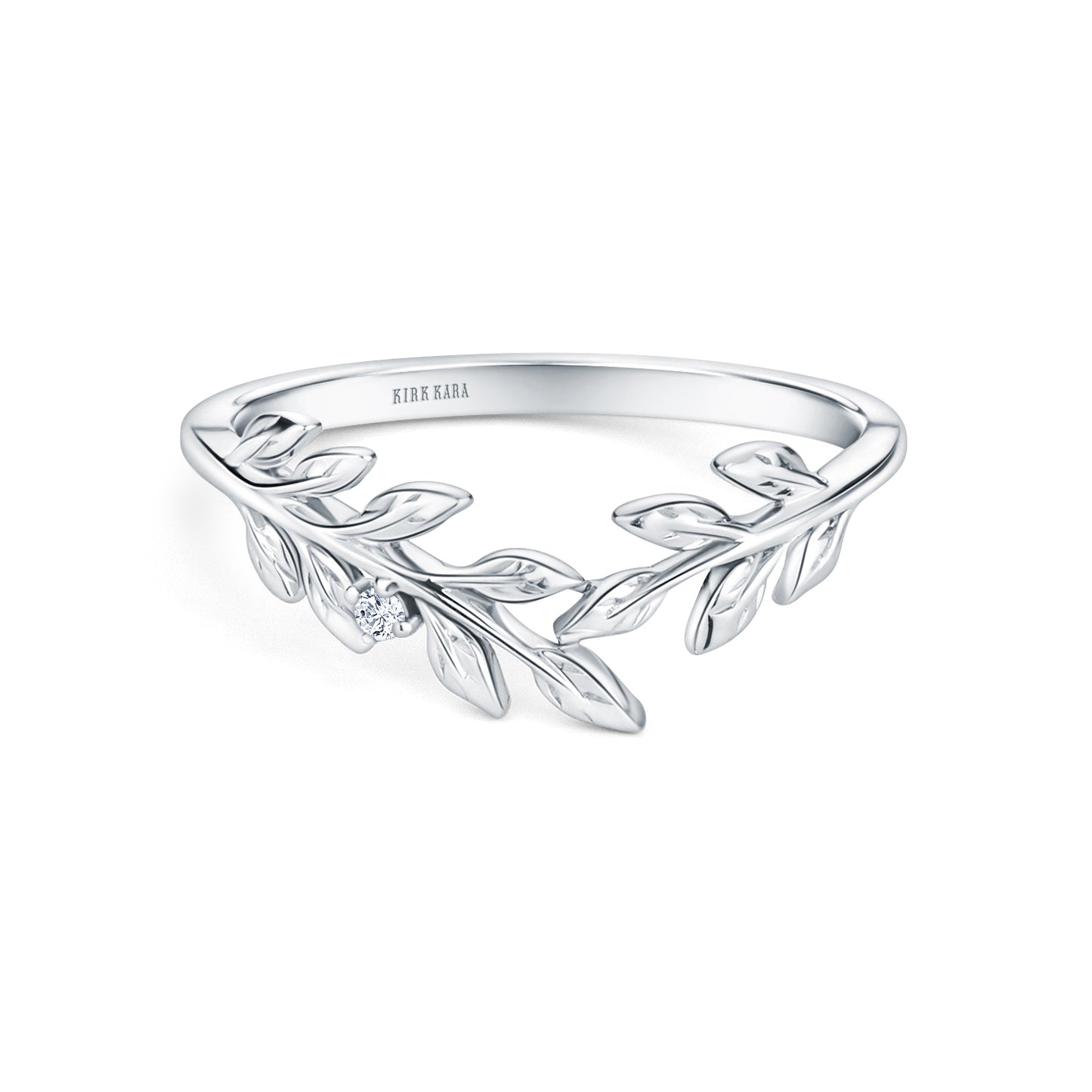 Floral Leaf Inspired Fashion Wedding Band