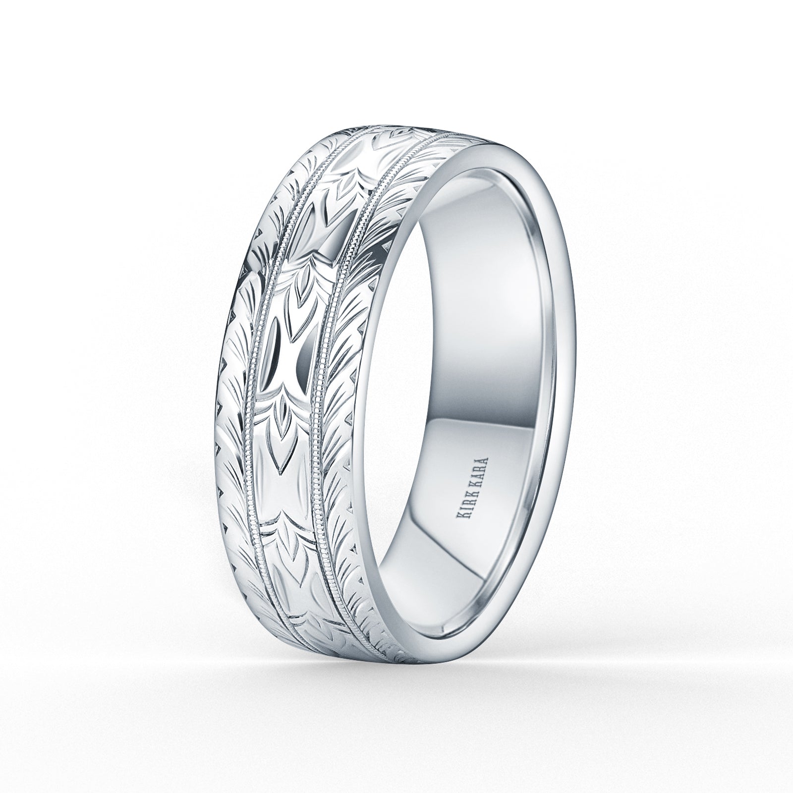 John Surman　Deramレーベル　英国原盤　Obeah Wedding Dahlia Wheat Engraved Milgrain Wedding Band, 7mm – Kirk Kara