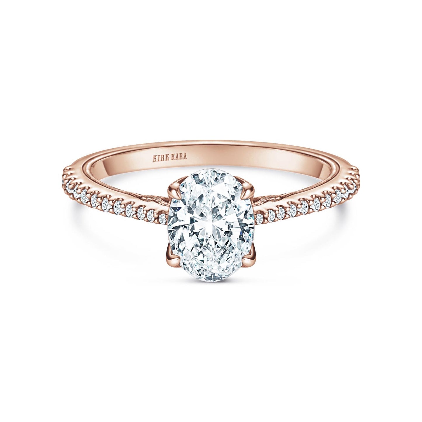Classic Filigree Diamond Solitaire Engagement Ring