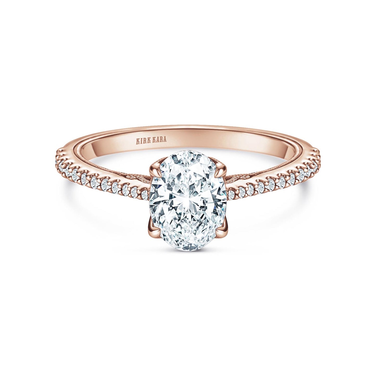 Classic Filigree Diamond Solitaire Engagement Ring