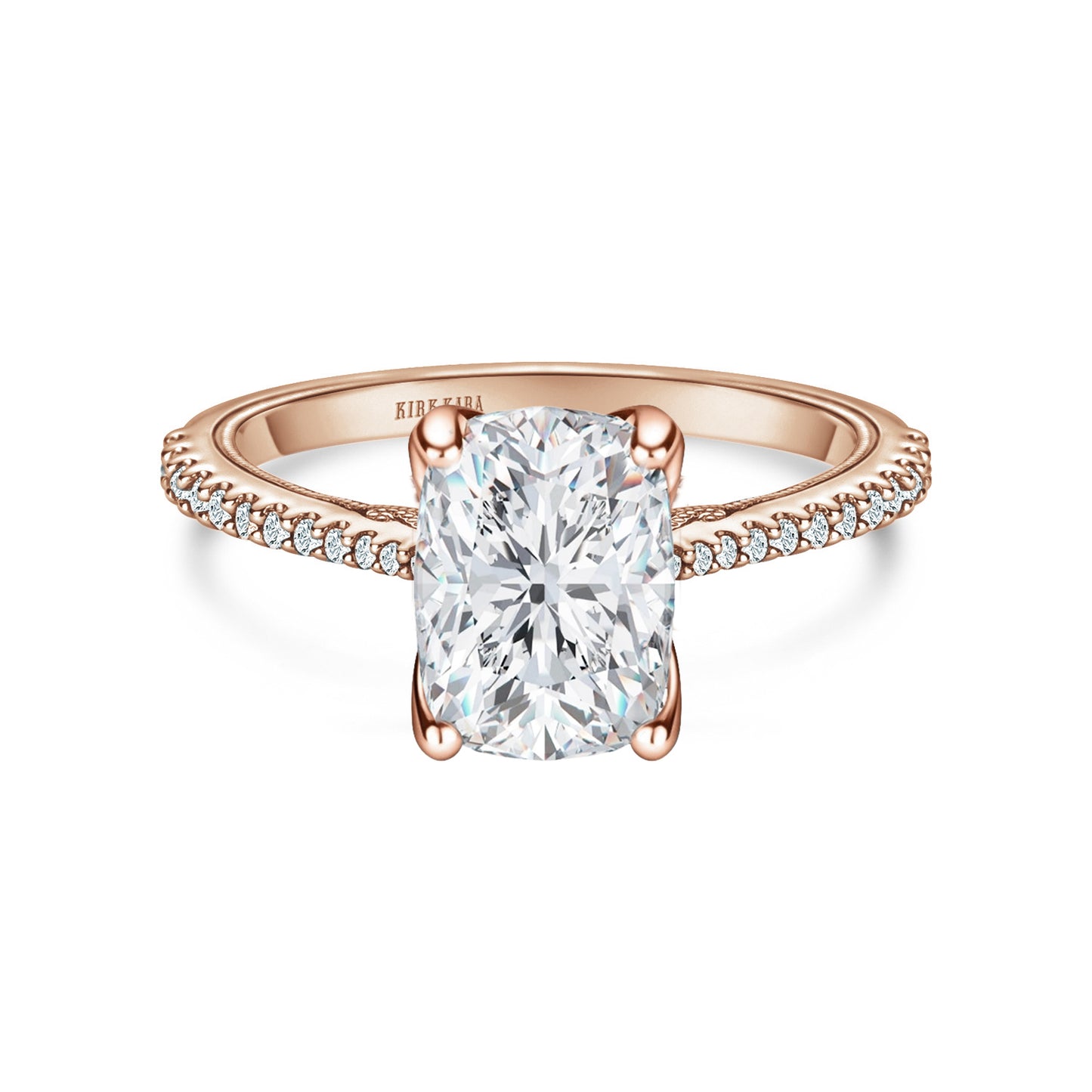 Filigree Diamond Solitaire Engagement Ring