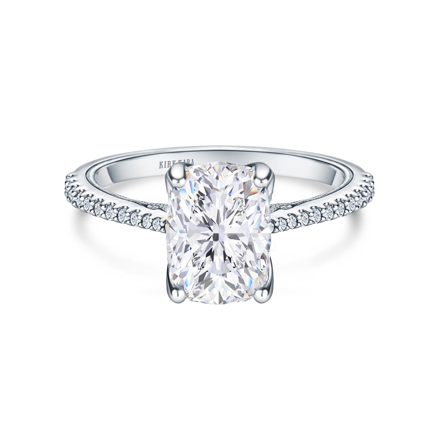 Filigree Diamond Solitaire Engagement Ring