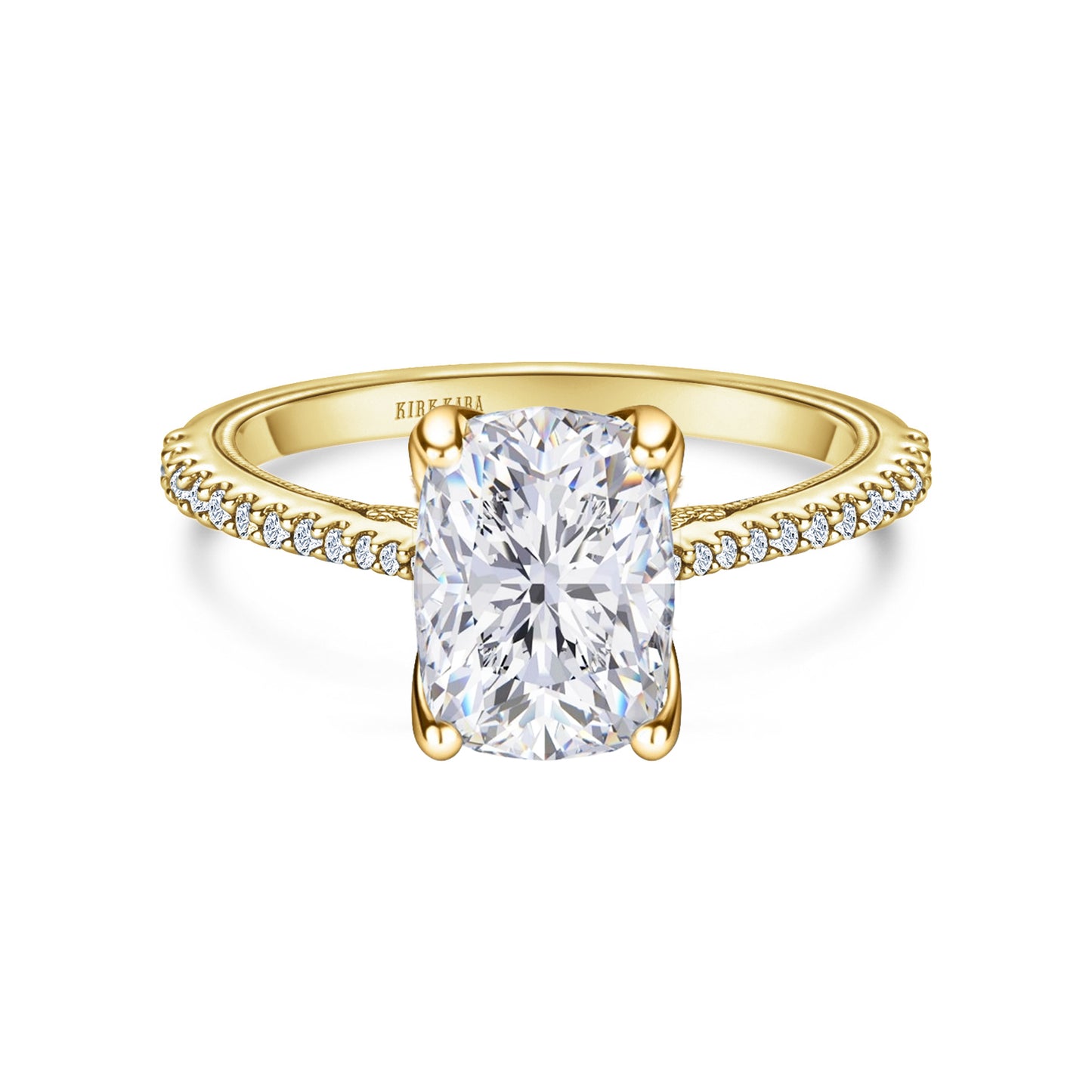 Filigree Diamond Solitaire Engagement Ring