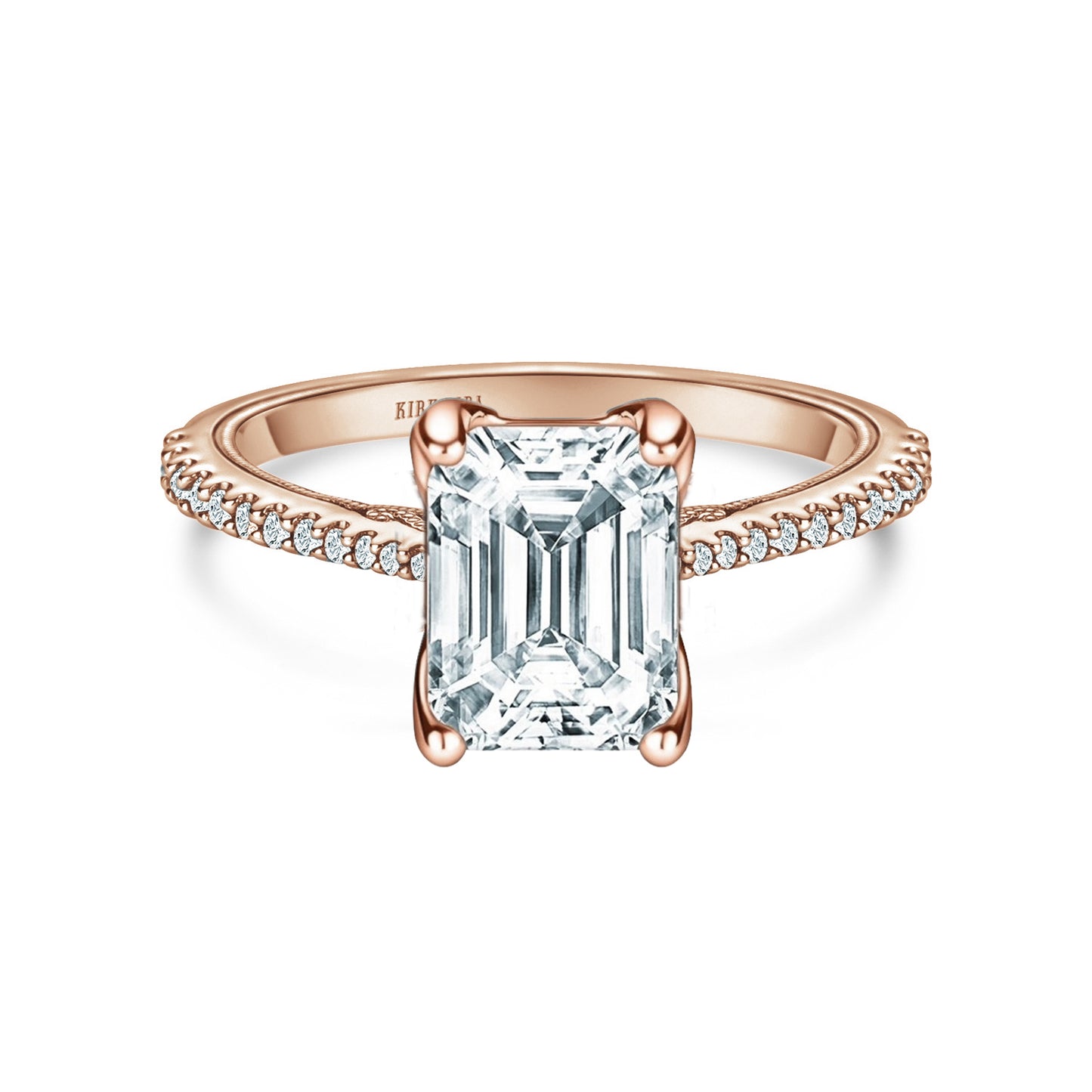 Filigree Diamond Solitaire Engagement Ring