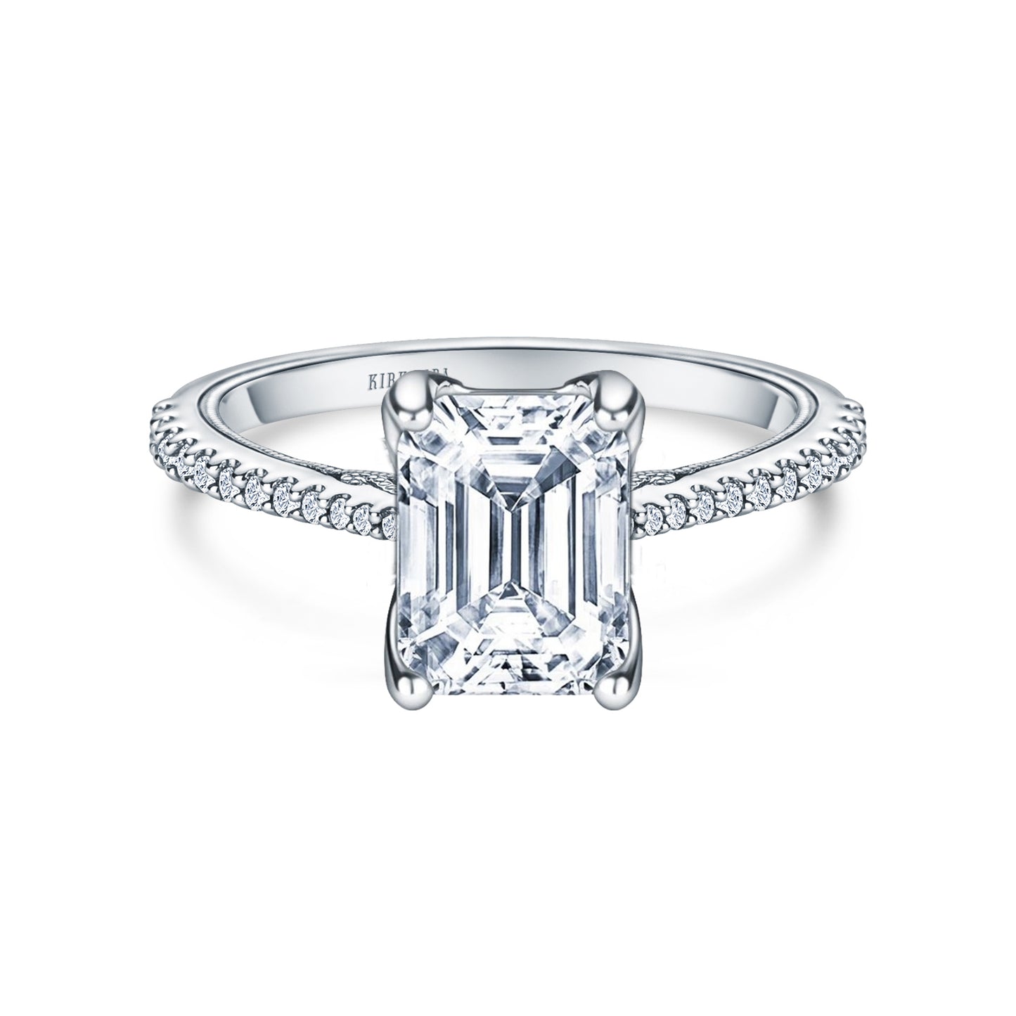 Filigree Diamond Solitaire Engagement Ring