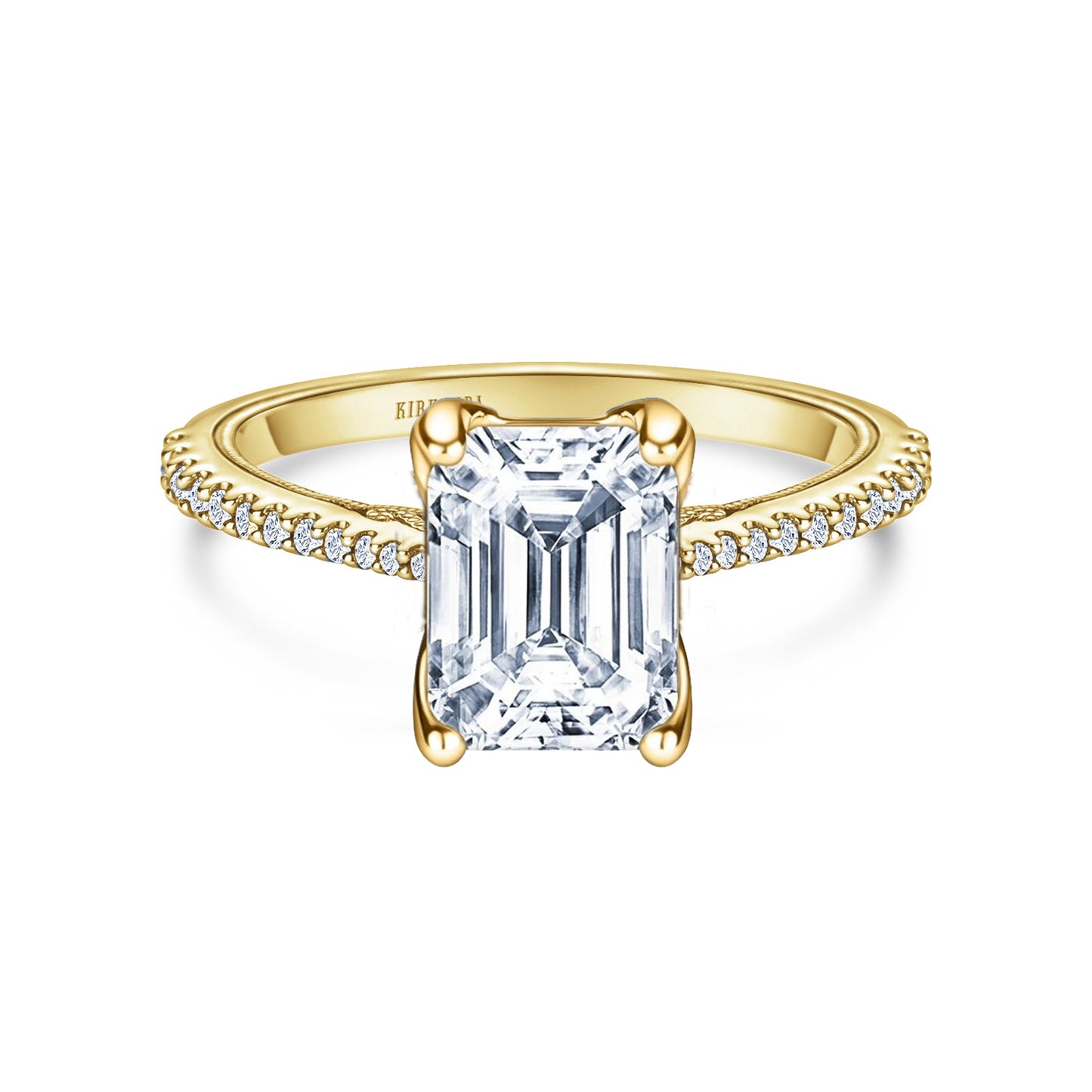 Filigree Diamond Solitaire Engagement Ring