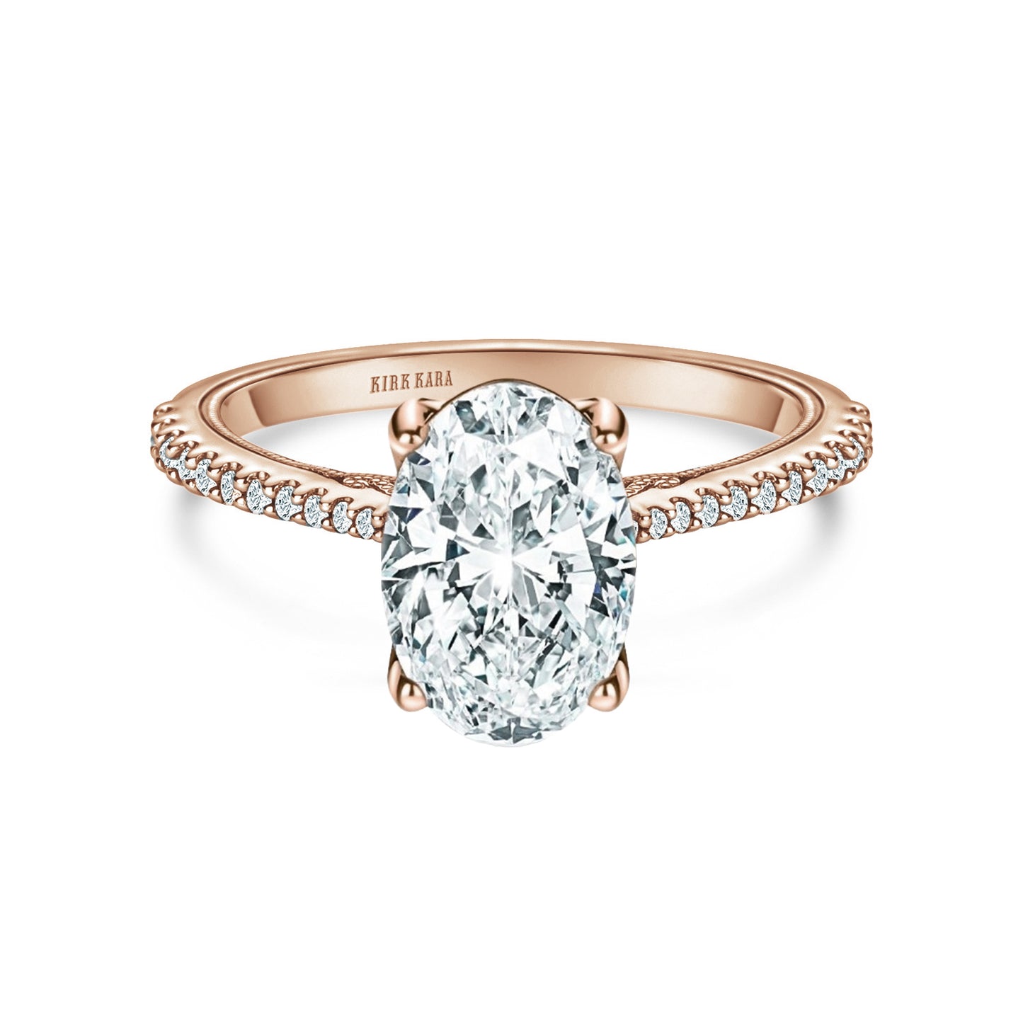 Filigree Diamond Solitaire Engagement Ring