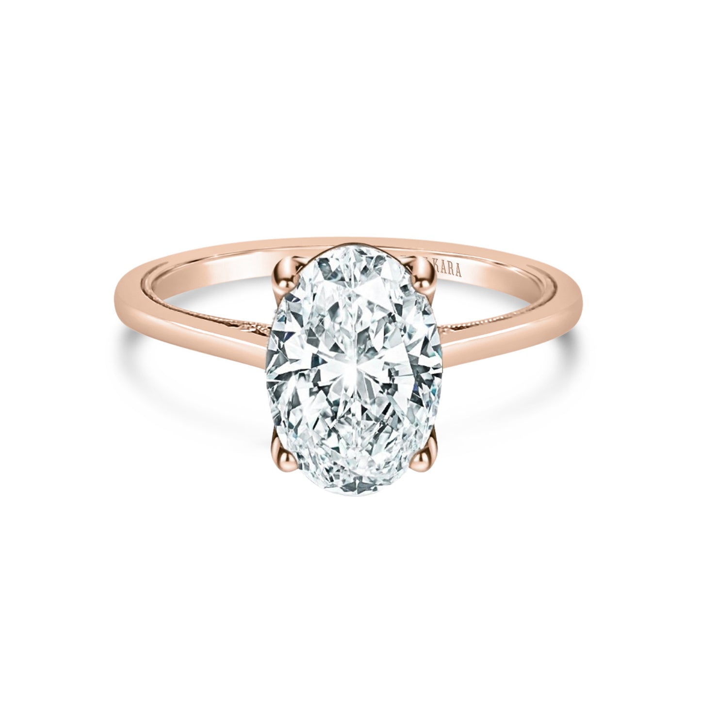 Filigree Milgrain Solitaire Engagement Ring