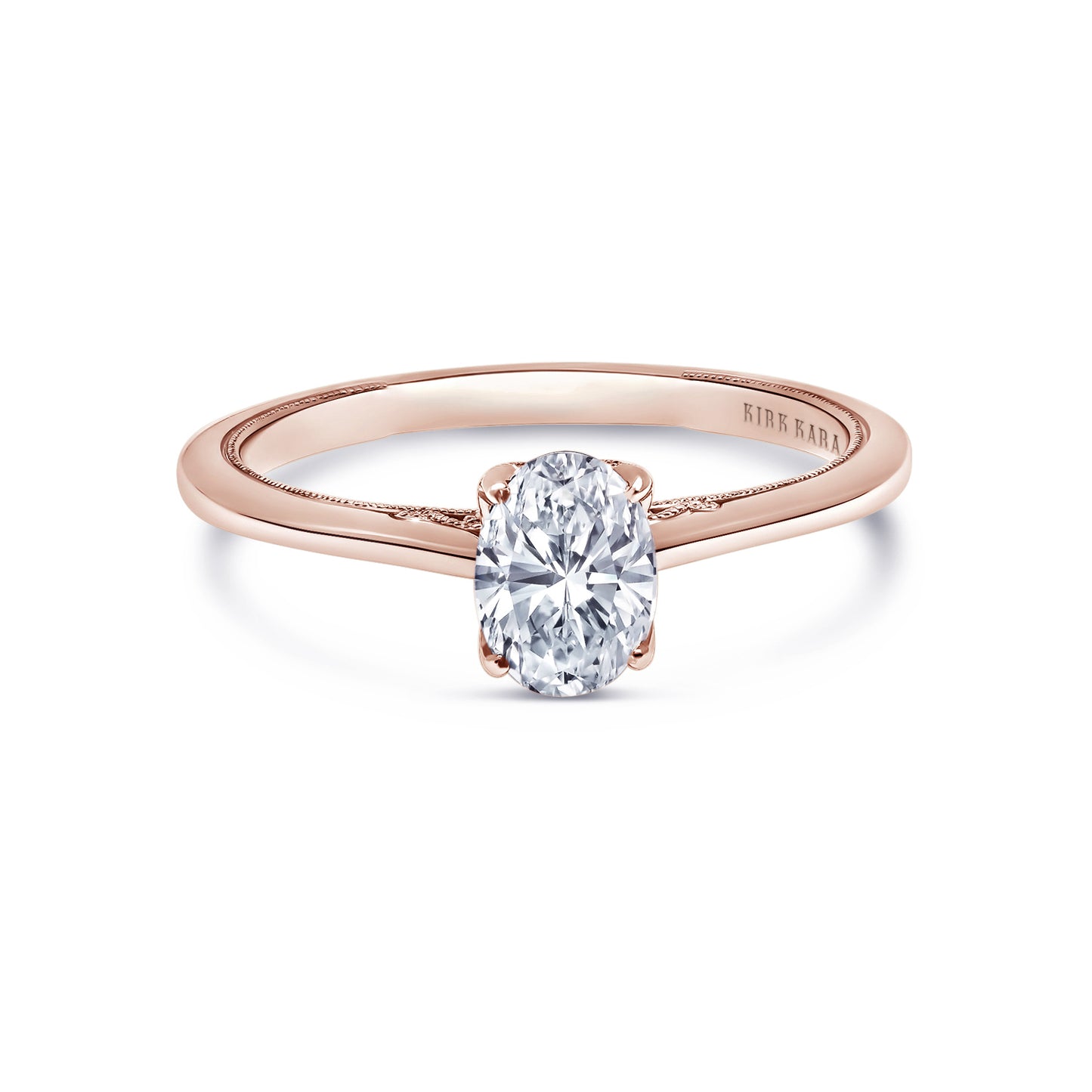 Classic Filigree Milgrain Solitaire Engagement Ring