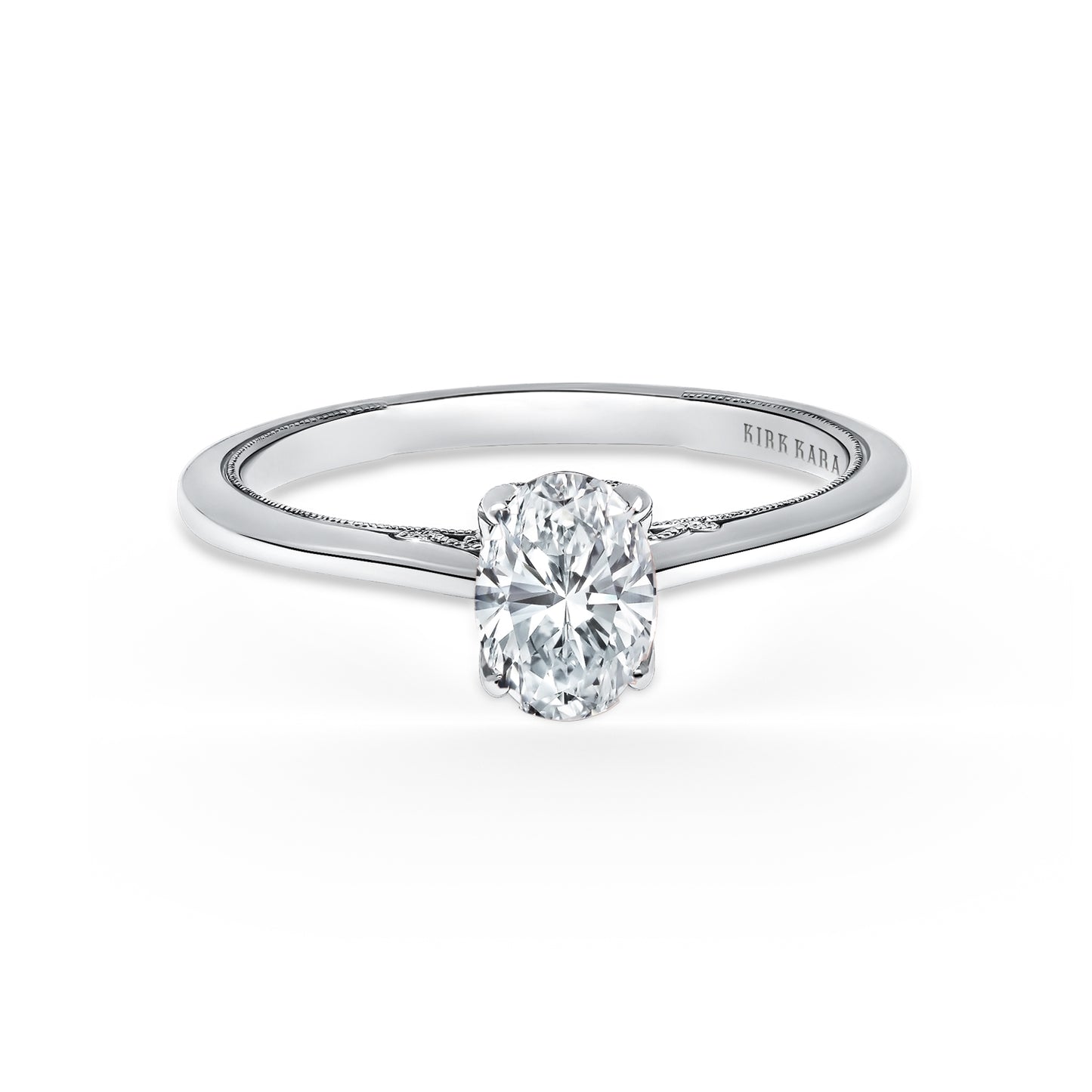 Classic Filigree Milgrain Solitaire Engagement Ring