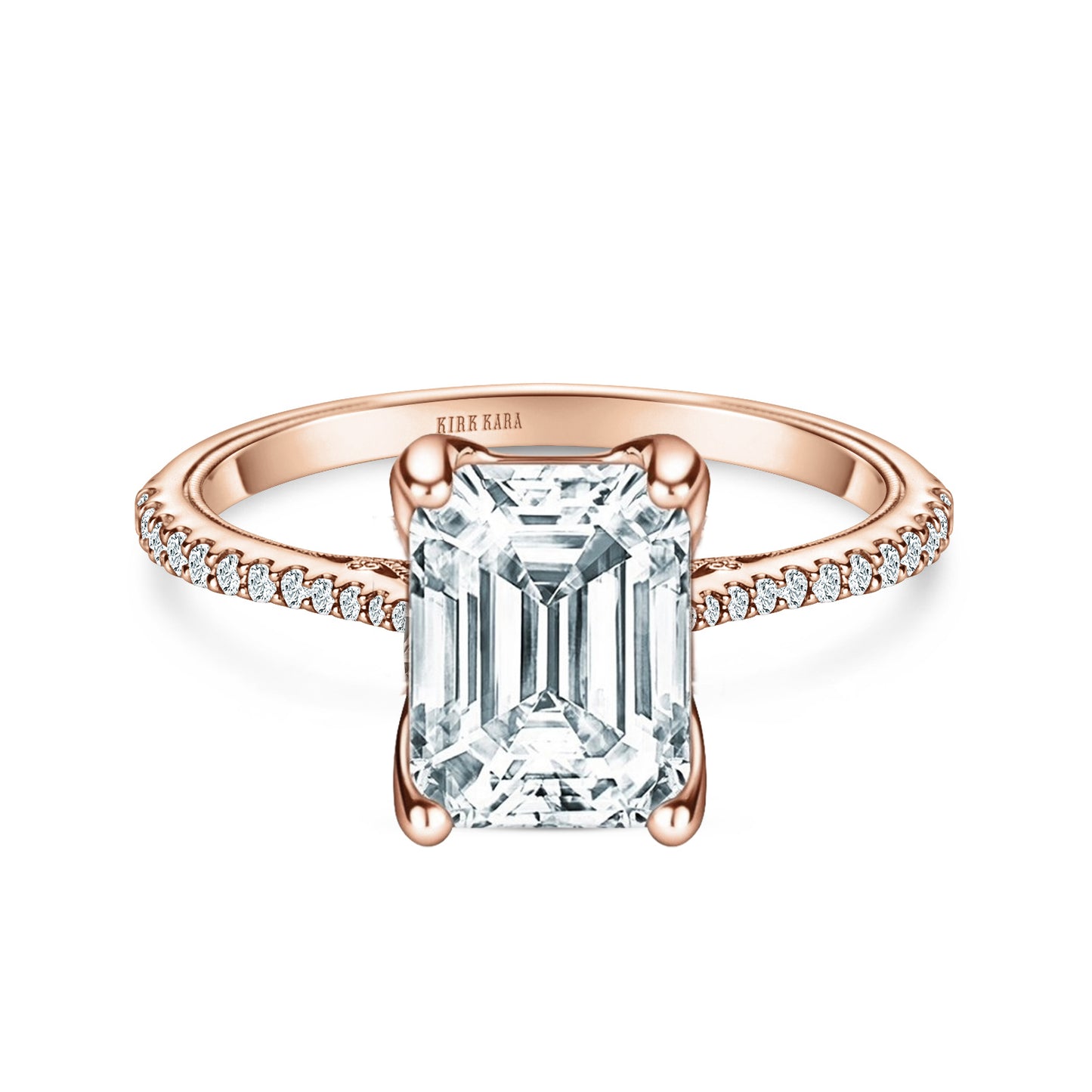 Hidden Halo Classic Solitaire Diamond Engagement Ring