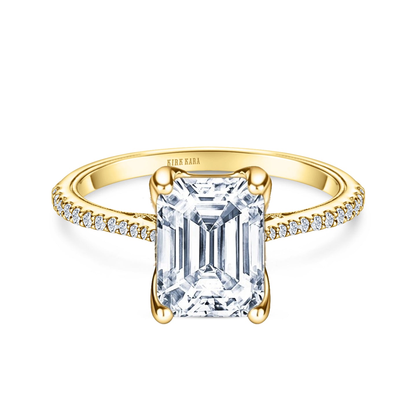 Hidden Halo Classic Solitaire Diamond Engagement Ring