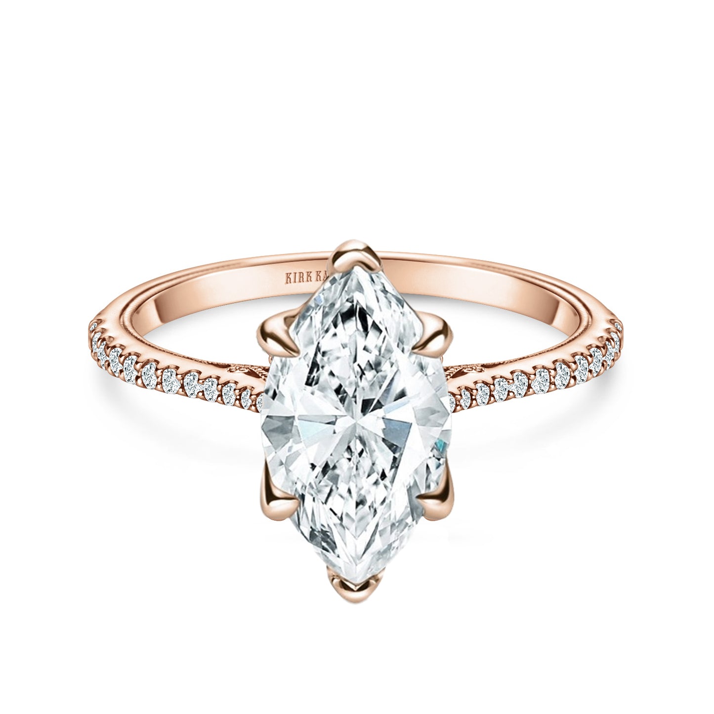 Hidden Halo Classic Solitaire Diamond Engagement Ring