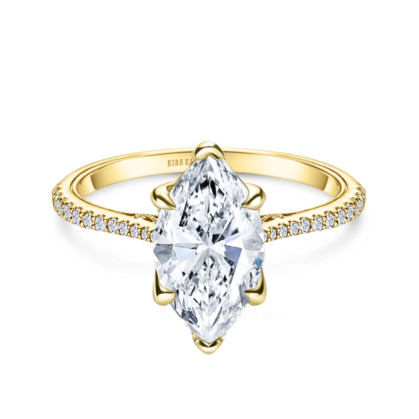 Hidden Halo Classic Solitaire Diamond Engagement Ring
