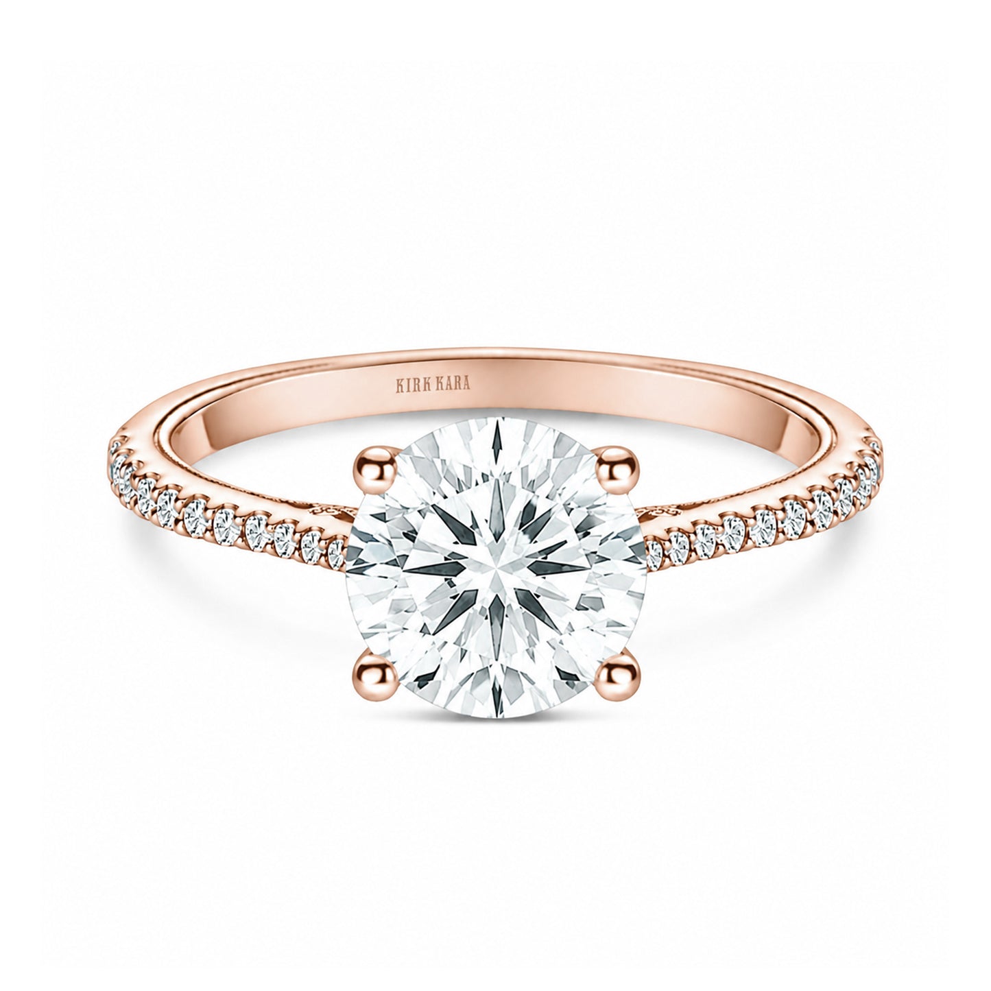 Hidden Halo Classic Solitaire Diamond Engagement Ring