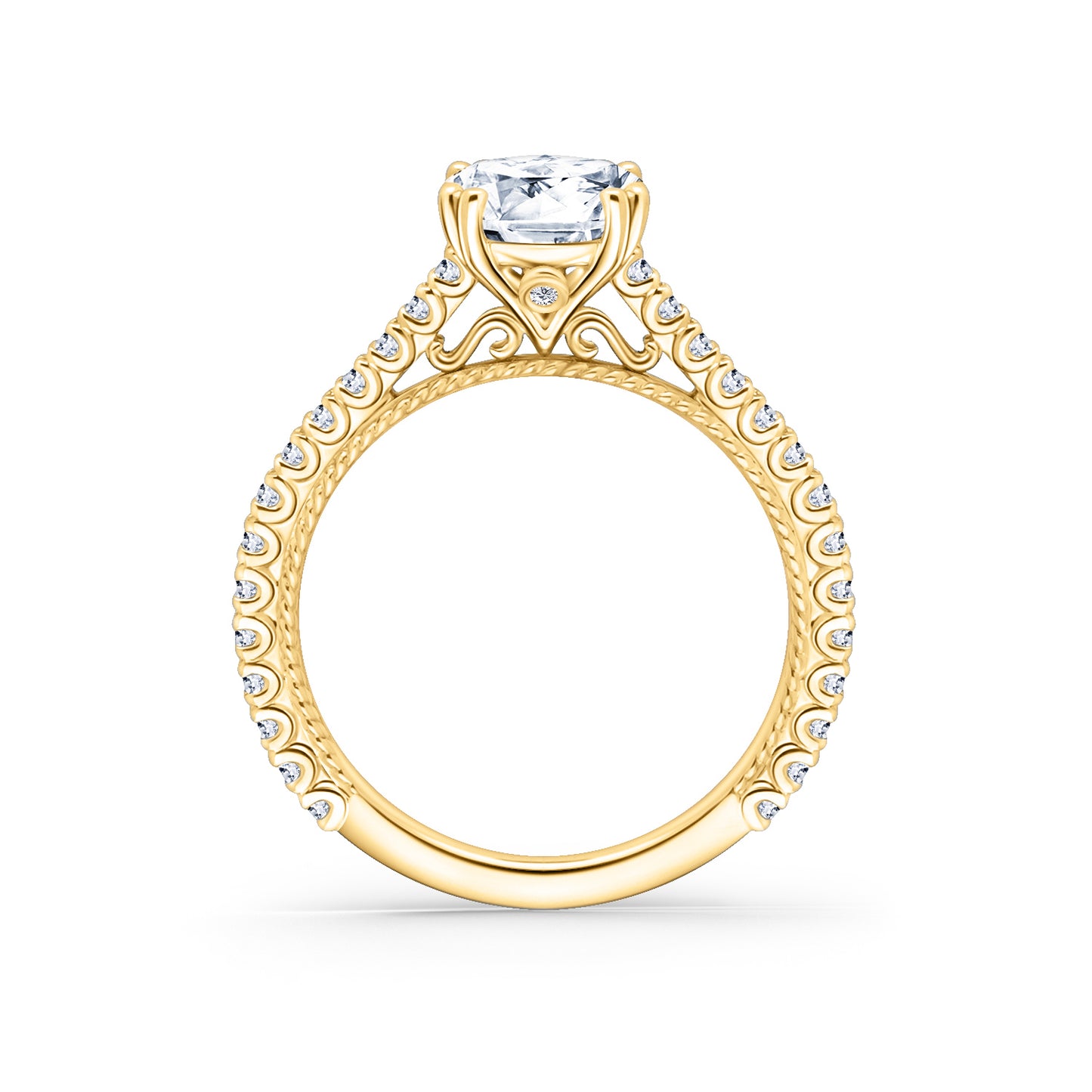 Rope Timeless Diamond Engagement Ring