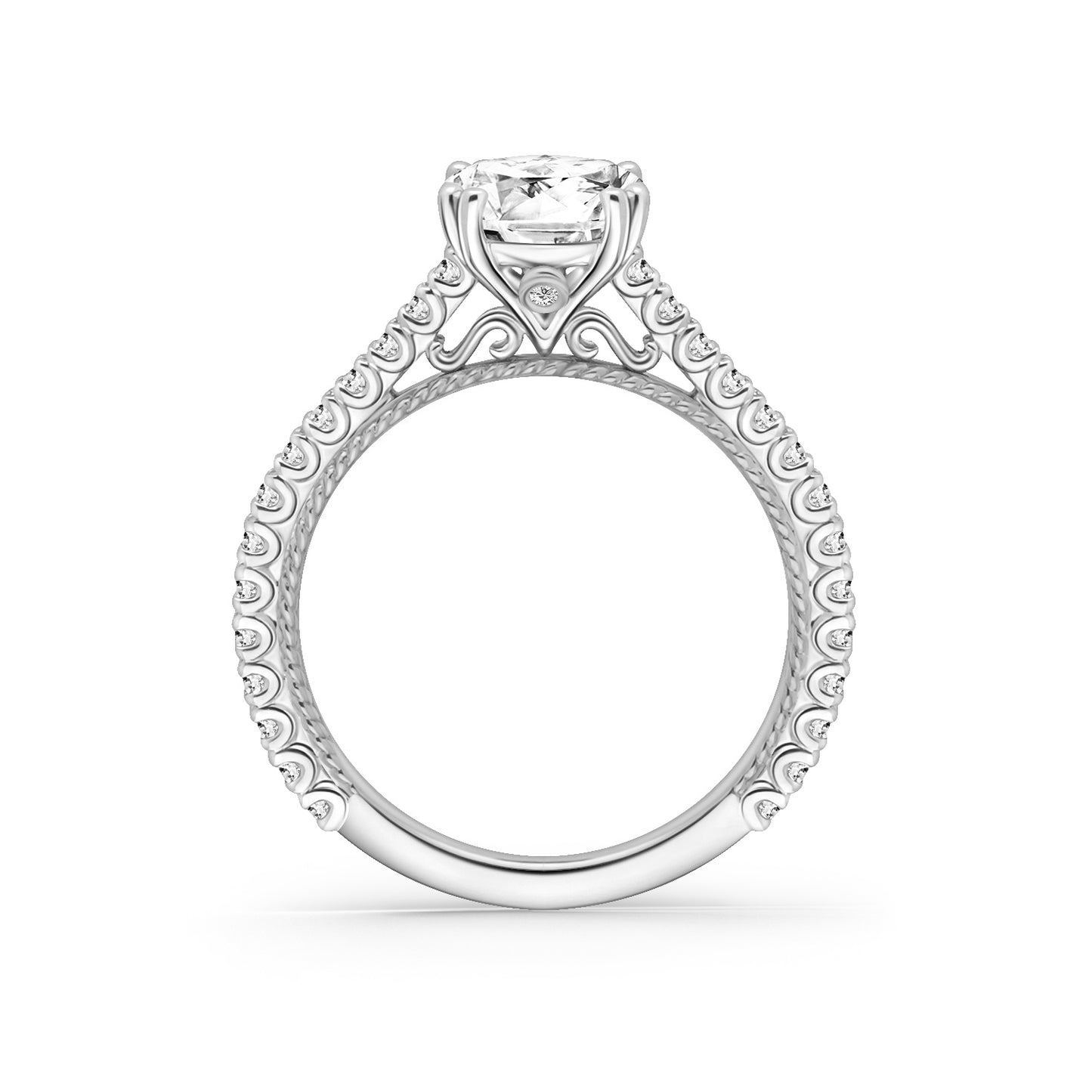 Rope Timeless Diamond Engagement Ring