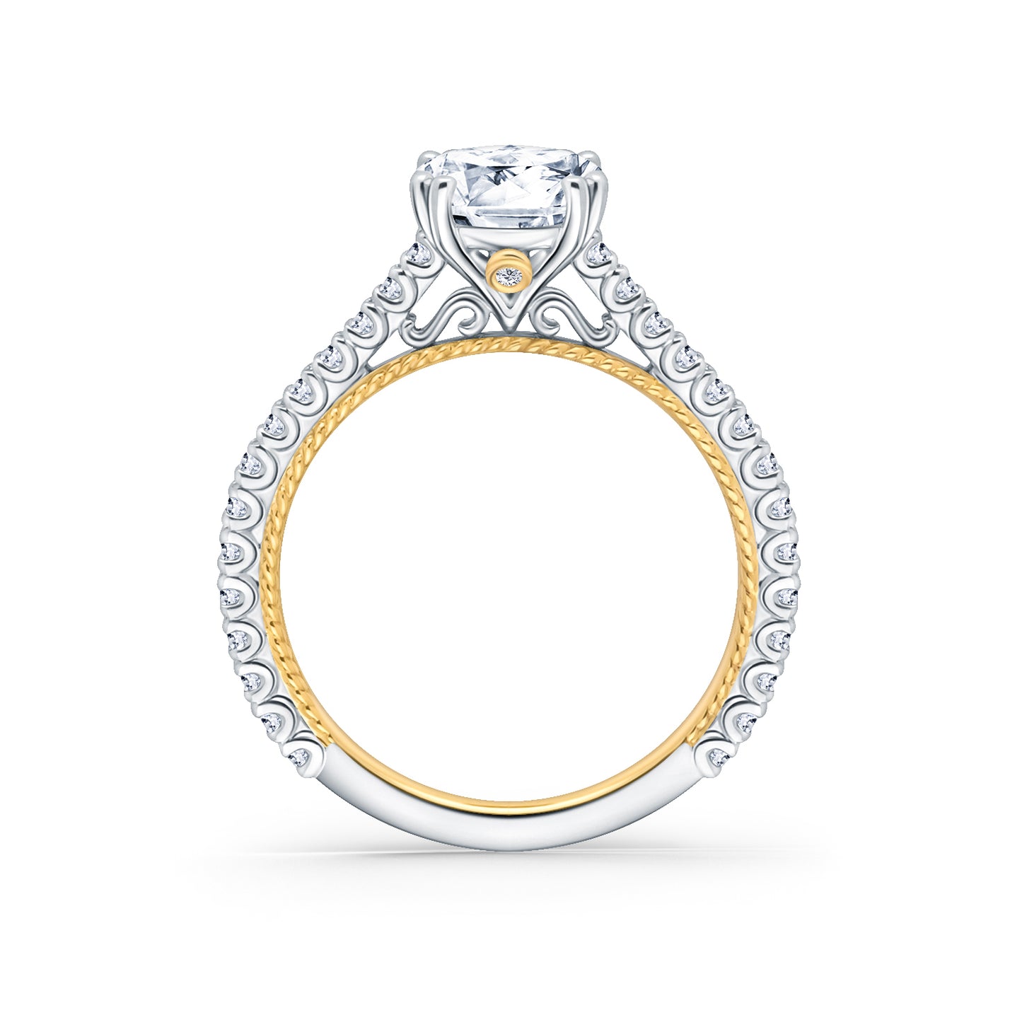 Rope Timeless Diamond Engagement Ring