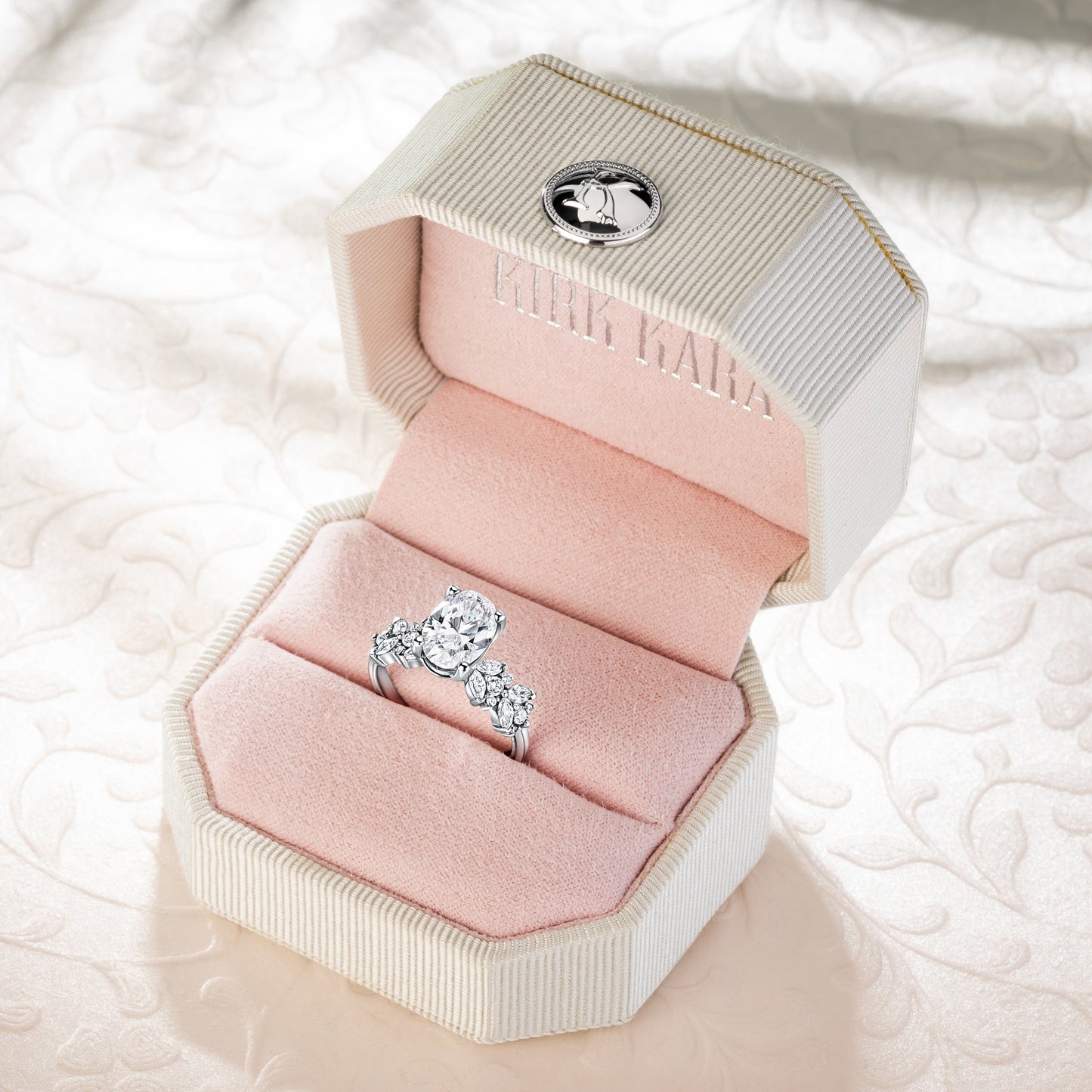 Floral Inspired Diamond Engagement Ring
