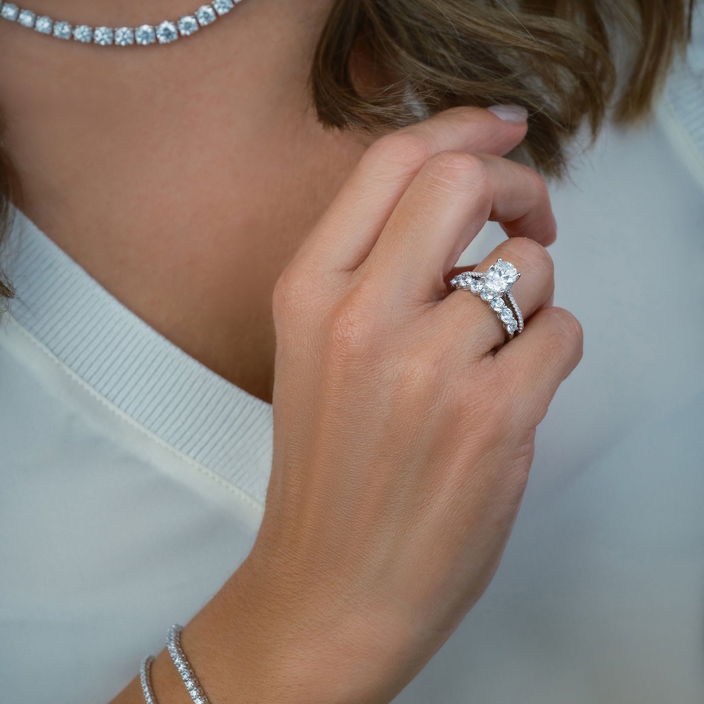 Hidden Halo Classic Solitaire Diamond Engagement Ring