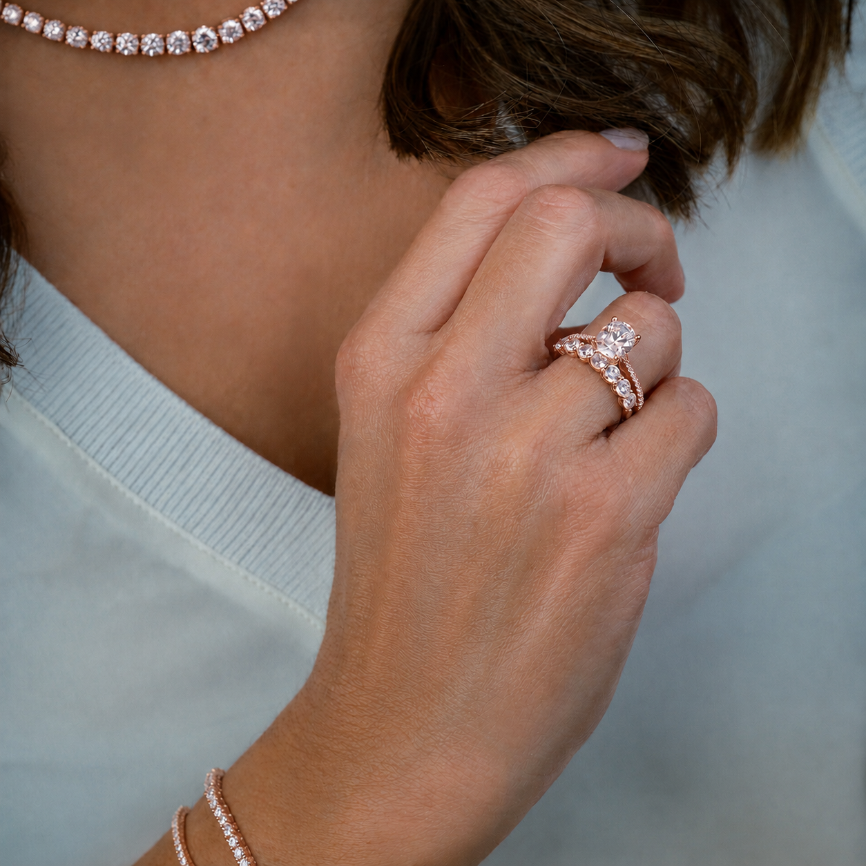 Hidden Halo Classic Solitaire Diamond Engagement Ring