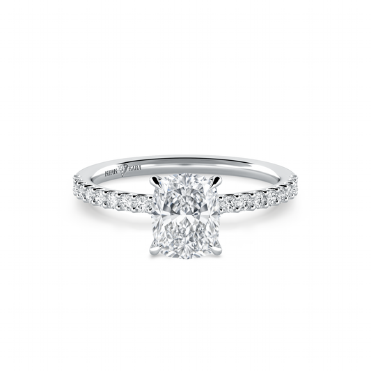 Preset Cushion Lab Diamond Engagement Ring - Center Diamond Included