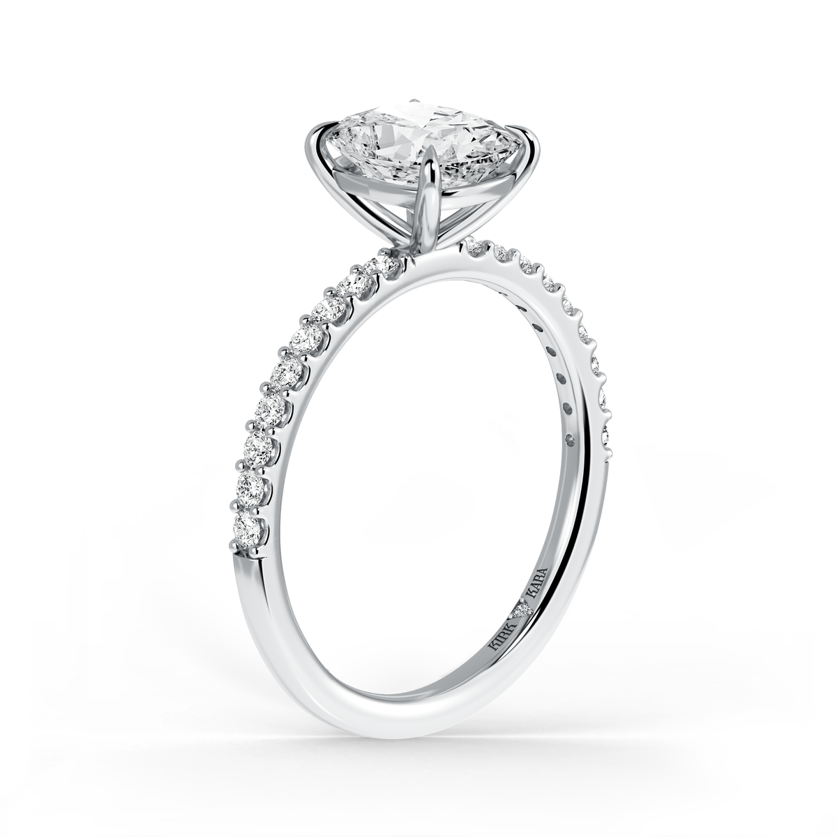 Preset Cushion Lab Diamond Engagement Ring - Center Diamond Included ...