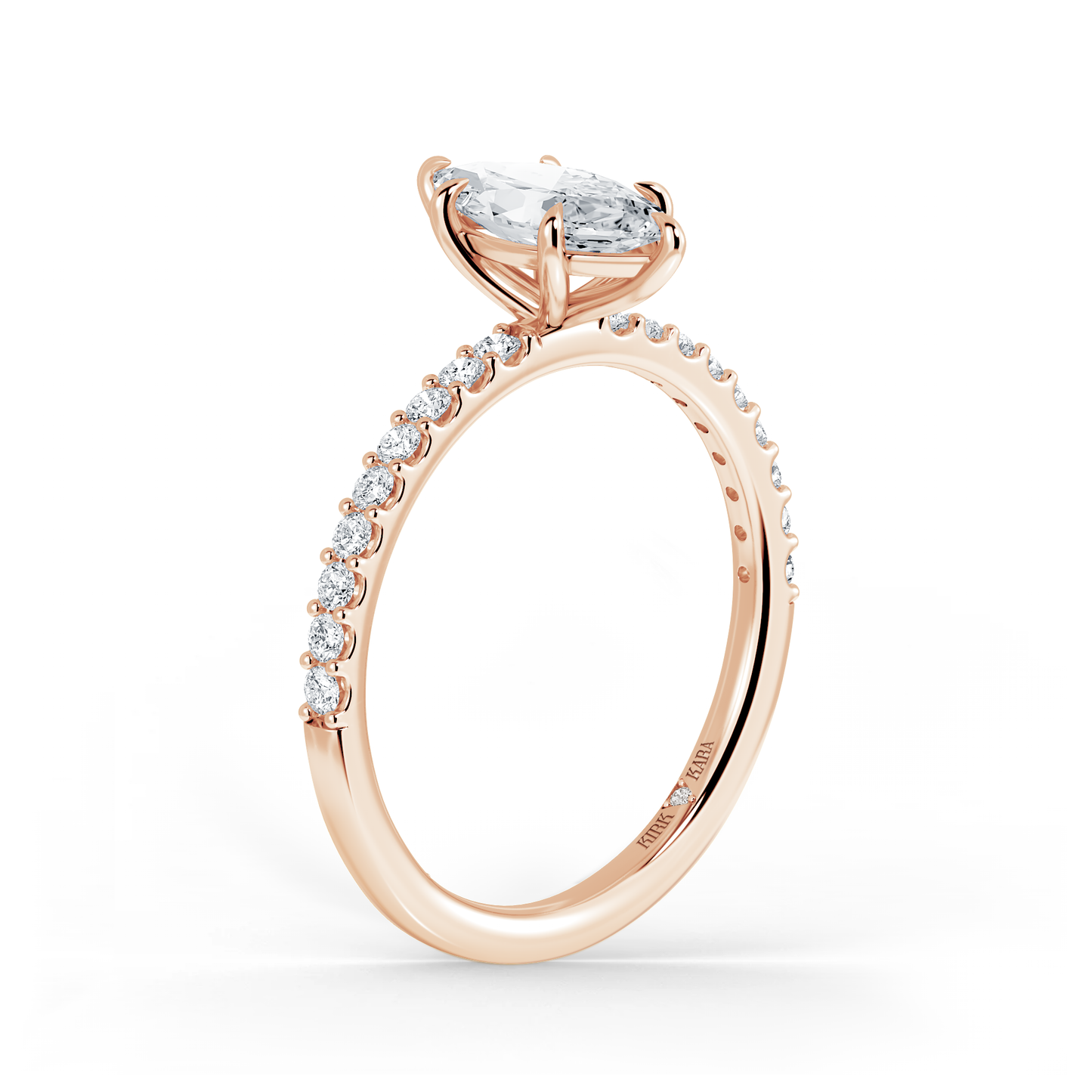 Preset Marquise Lab Diamond Engagement Ring - Center Diamond Included