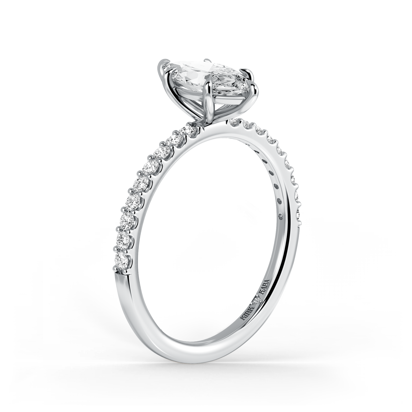Preset Marquise Lab Diamond Engagement Ring - Center Diamond Included