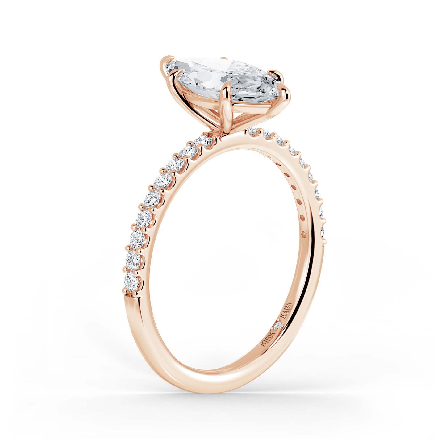 Preset Marquise Lab Diamond Engagement Ring - Center Diamond Included