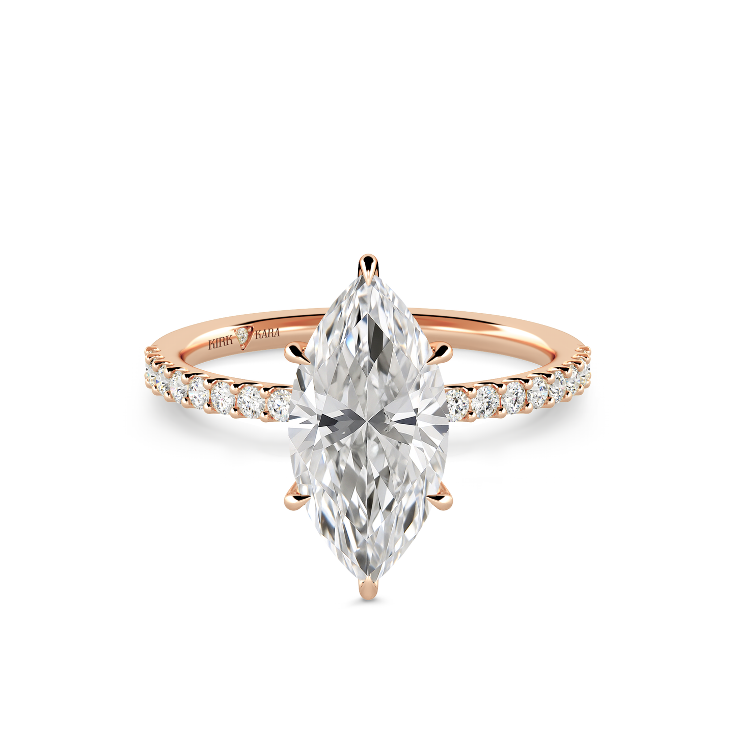 Preset Marquise Lab Diamond Engagement Ring - Center Diamond Included