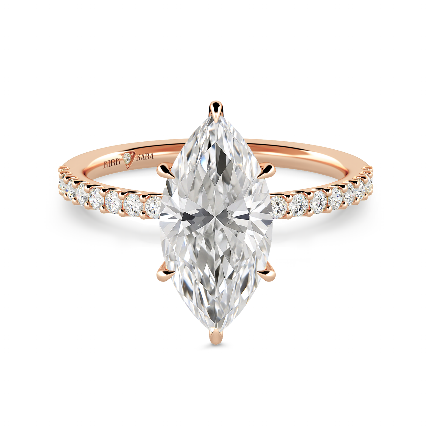 Preset Marquise Lab Diamond Engagement Ring - Center Diamond Included