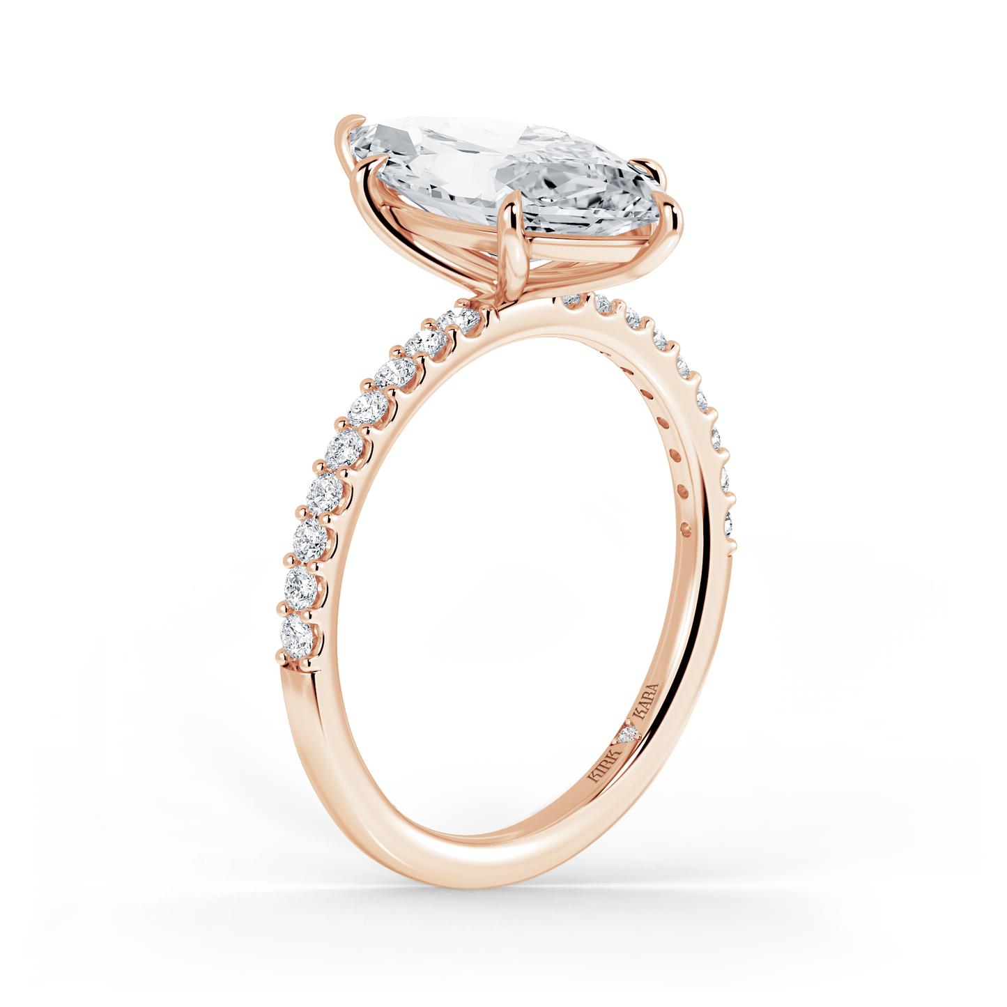 Preset Marquise Lab Diamond Engagement Ring - Center Diamond Included