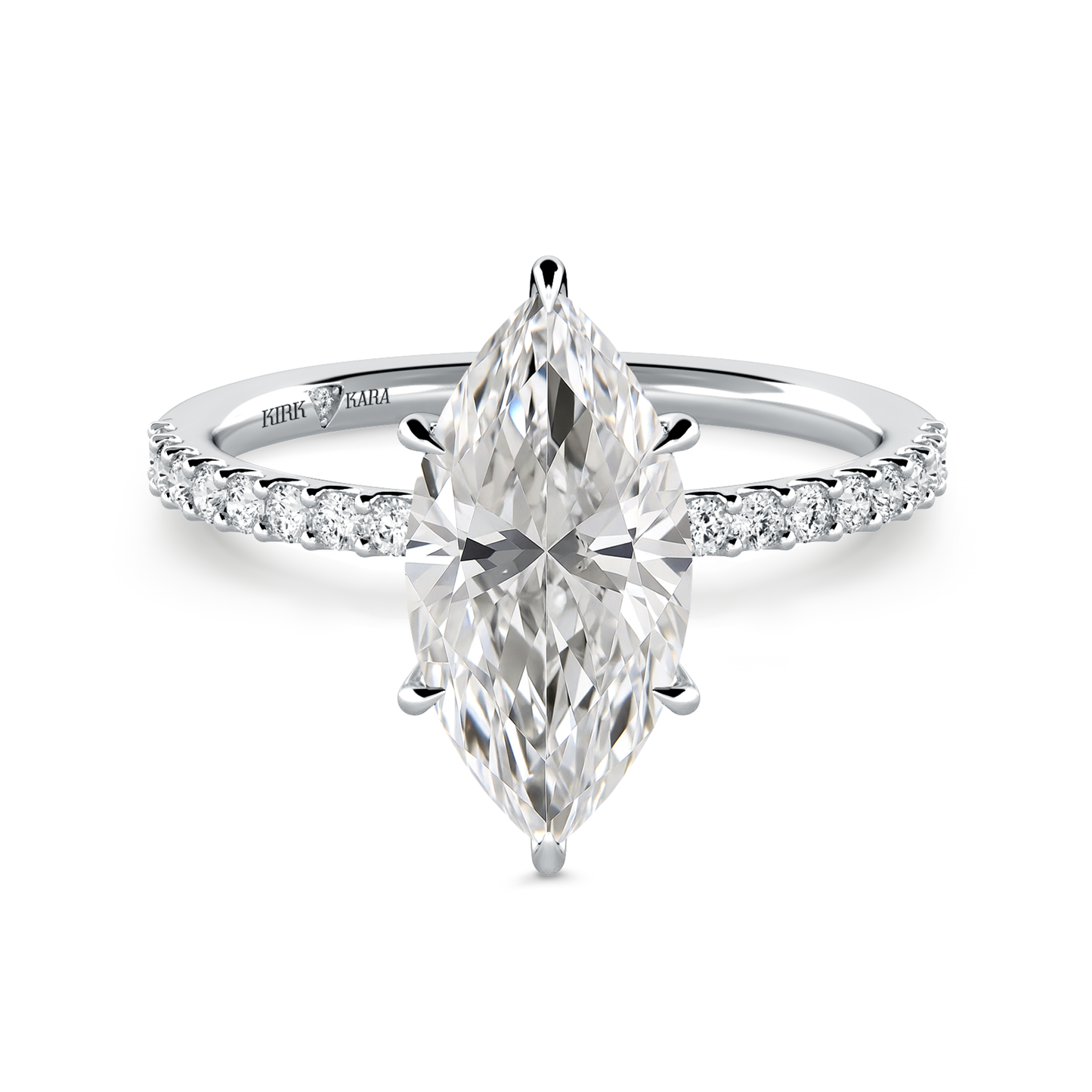 Preset Marquise Lab Diamond Engagement Ring - Center Diamond Included