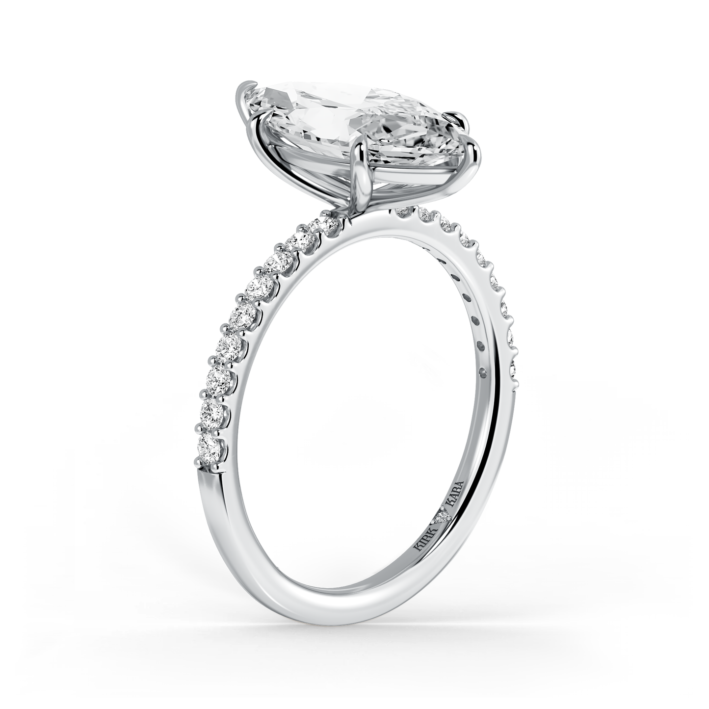 Preset Marquise Lab Diamond Engagement Ring - Center Diamond Included