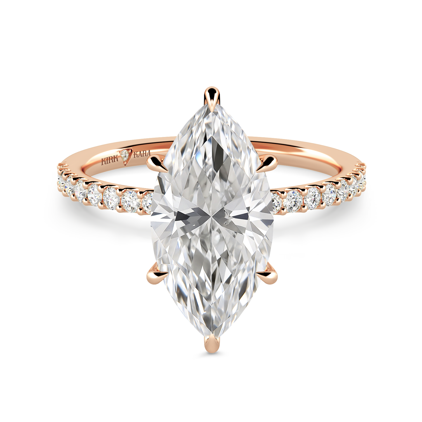 Preset Marquise Lab Diamond Engagement Ring - Center Diamond Included